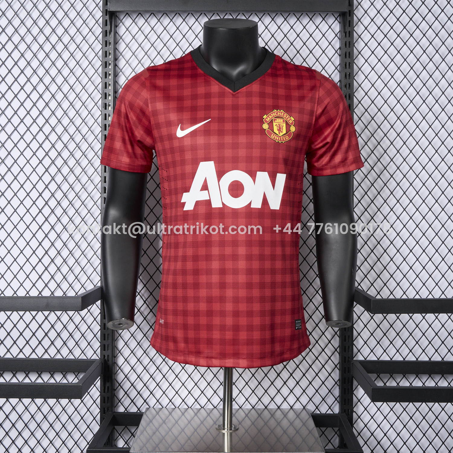 UltraTrikot-Retro Manchester United 2012-13 Home Jersey - Player Version