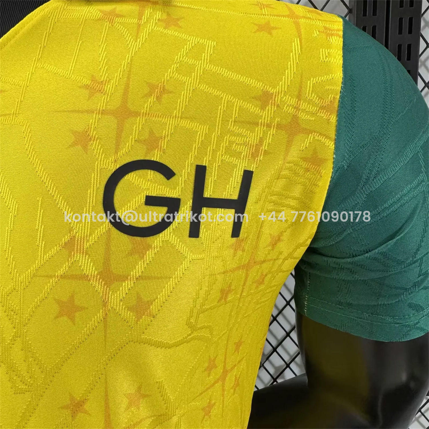 UltraTrikot-Ghana 2026 Coat Of Arms Yellow Special Jersey - Player Version