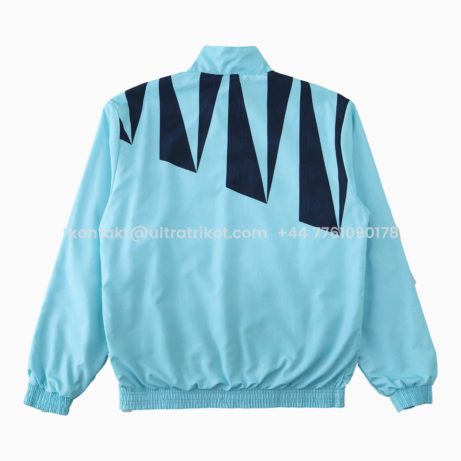 UltraTrikot-Retro England 1992 Double Sided Reversible Windbreaker - Blue & Green