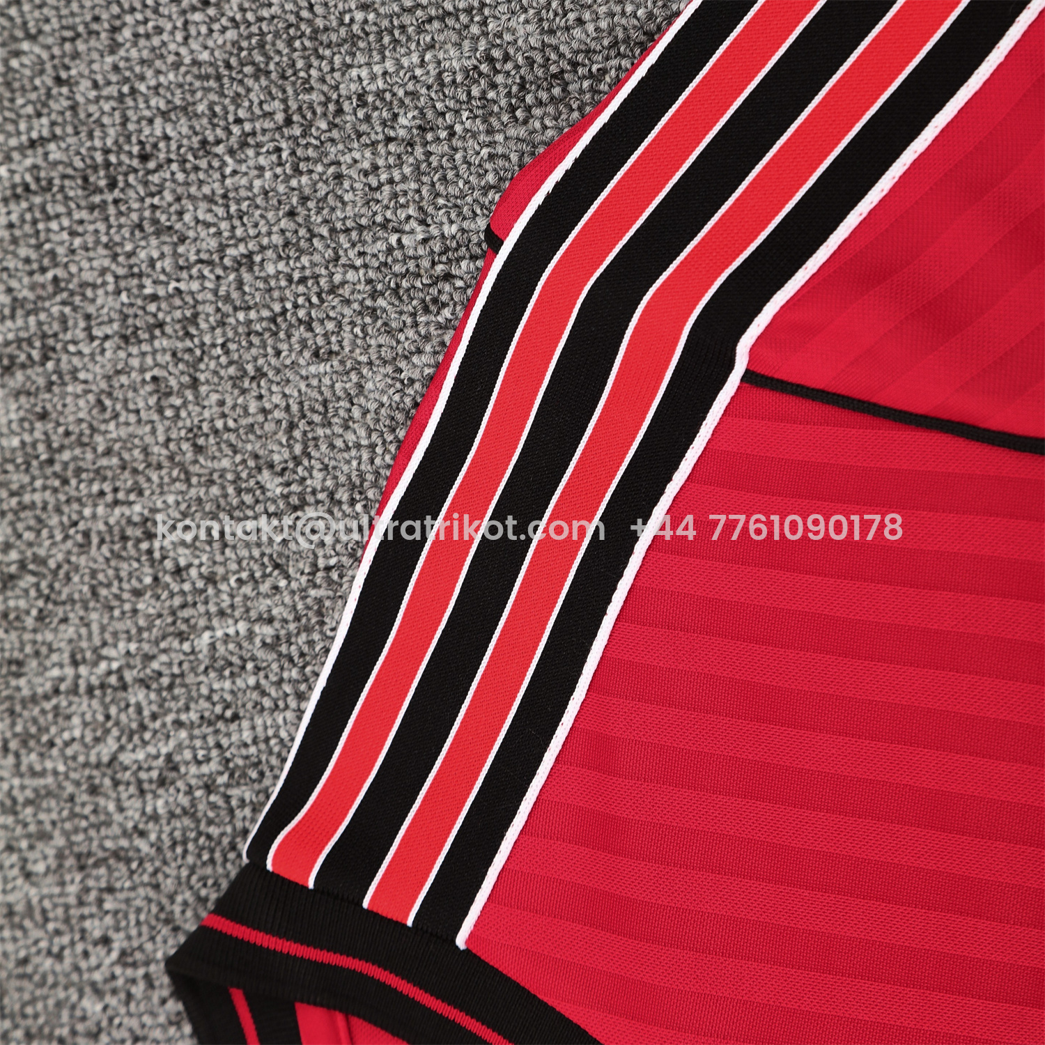UltraTrikot-Flamengo 25-26 Short-Sleeve Training Set - Red Top & Black Shorts