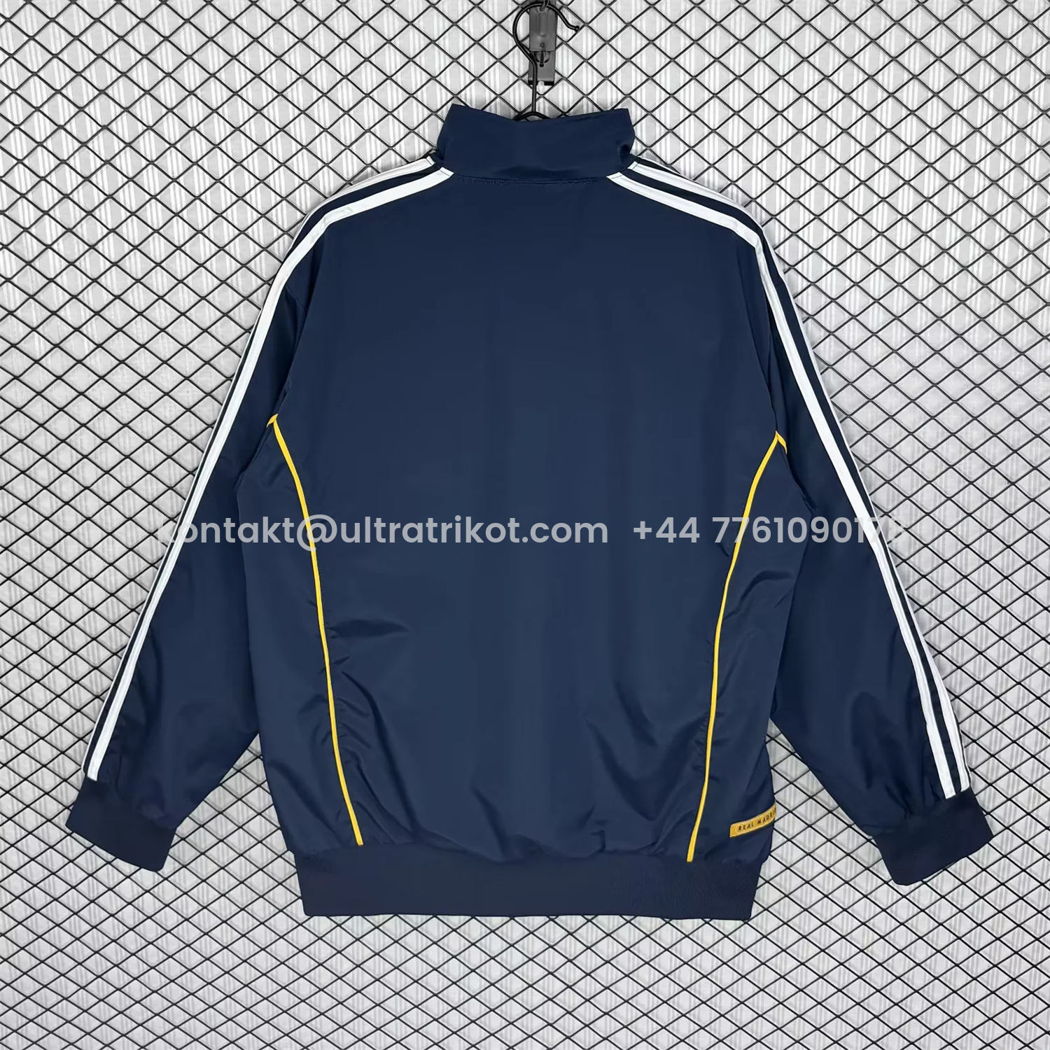 UltraTrikot-Retro Real Madrid 1998-99 Third Windbreaker Jacket - Blue