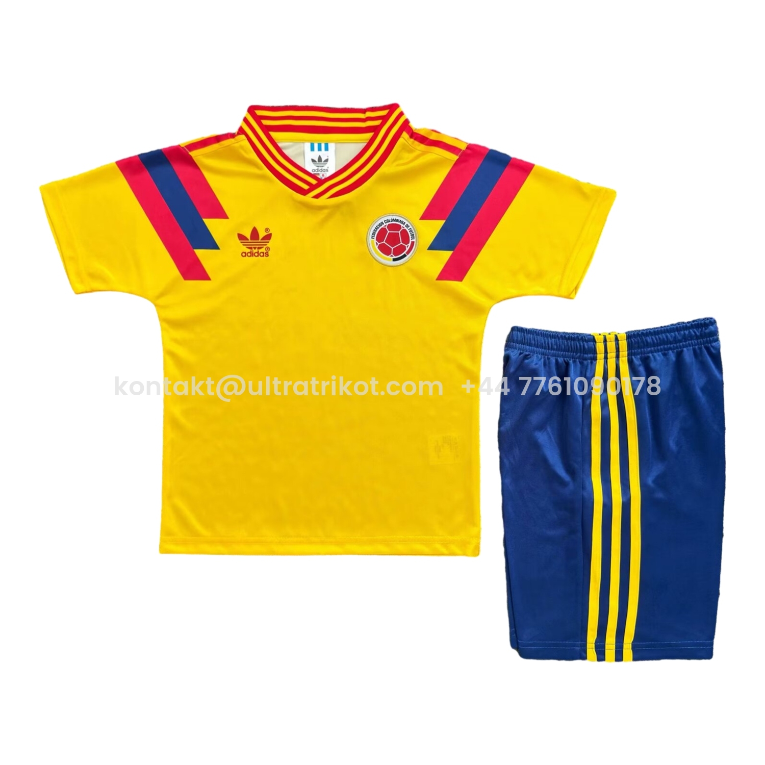 UltraTrikot-Retro Colombia 1990 Home Kids Kit