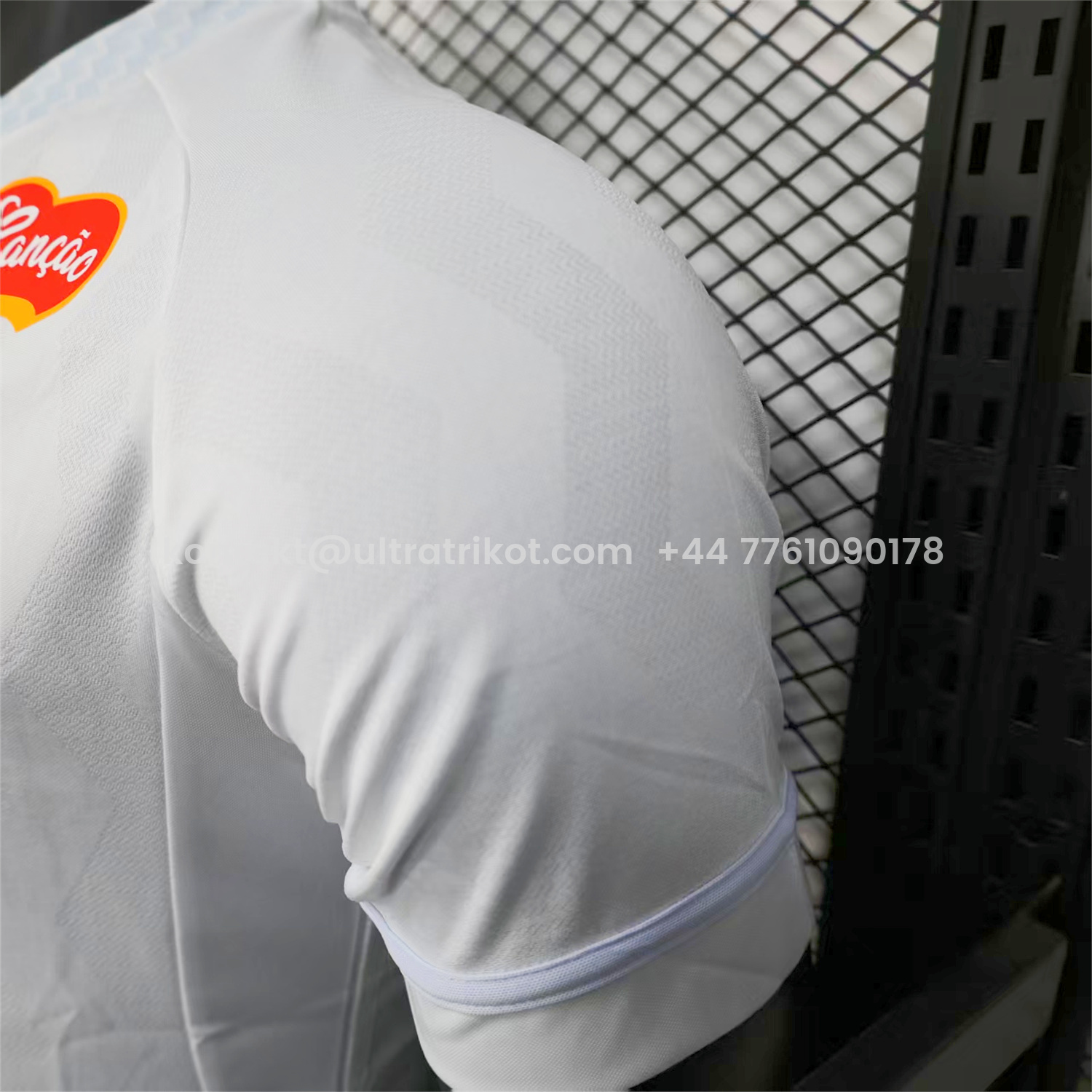 UltraTrikot-Santos 2025-26 Home White Jersey With Sponsors - Player Version