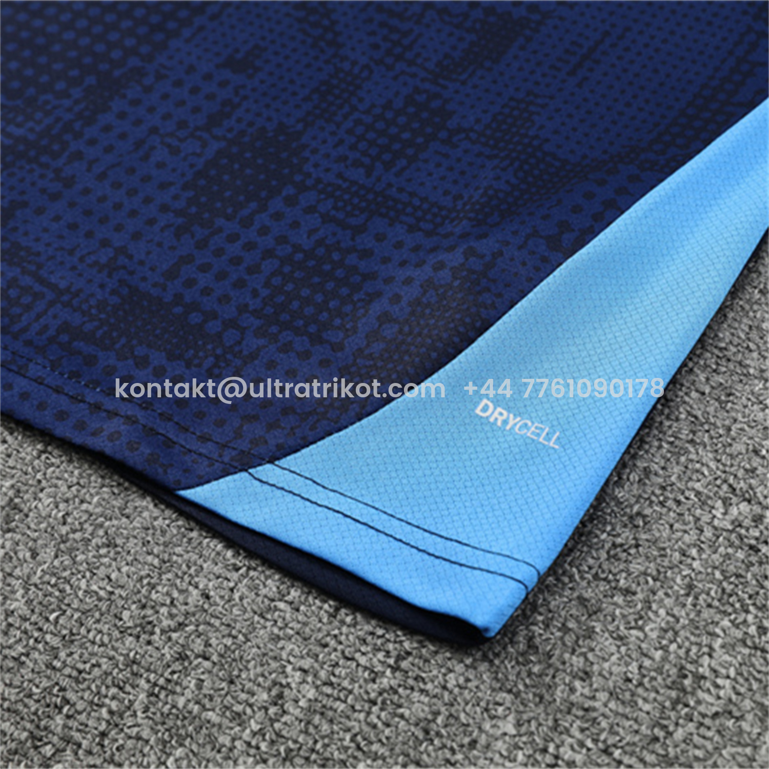 UltraTrikot-Marseille 25-26 Short-Sleeve Training Set - Royal Blue Top & Royal Blue Shorts