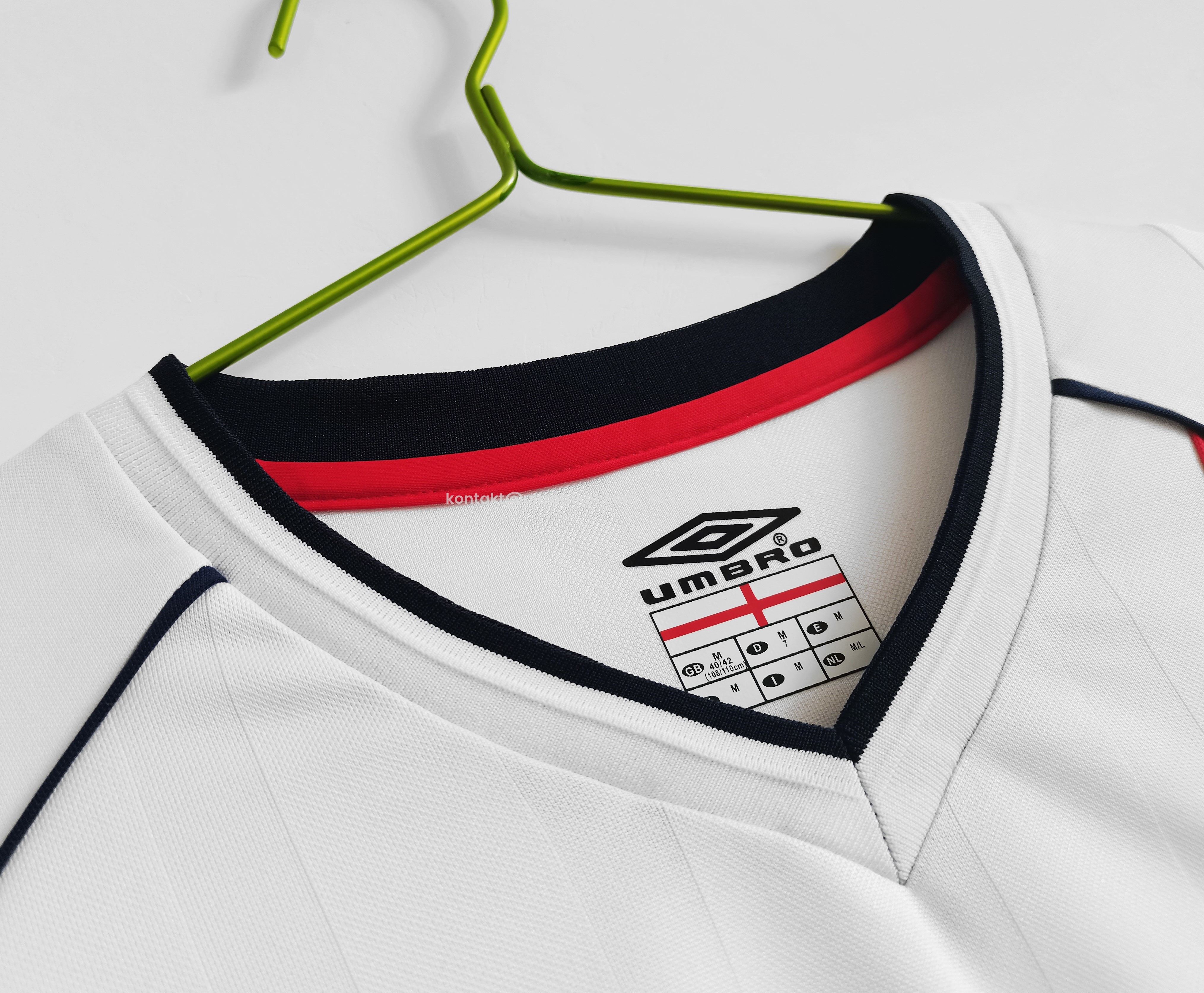 UltraTrikot-Retro England 2002 Home Stadium Long Sleeve Jersey