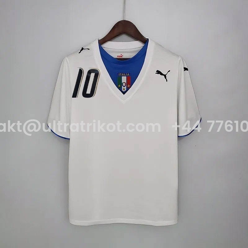 UltraTrikot-Retro Italy 2006 Away Stadium Jersey
