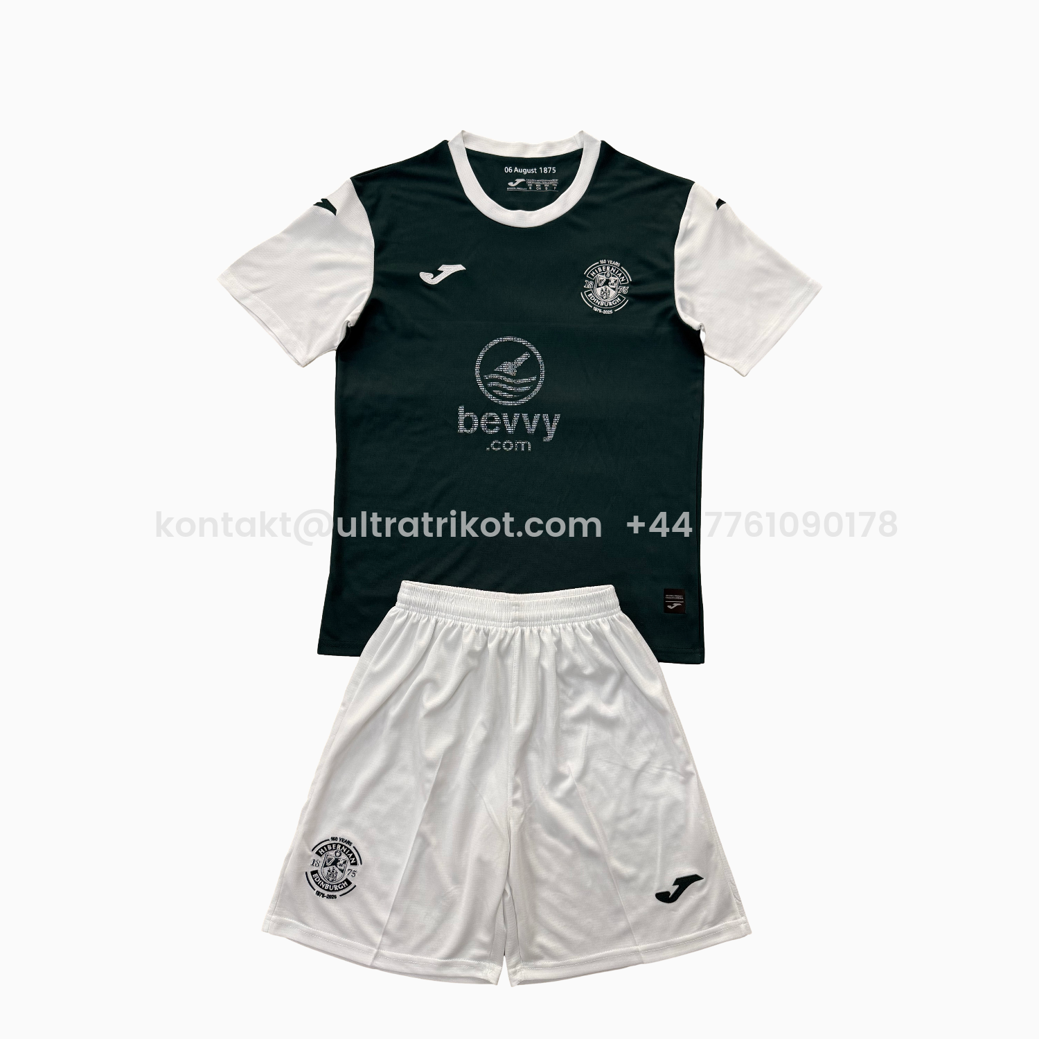 UltraTrikot-Hibernian 25-26 Home Men's Adult Jersey Set - Fans Version