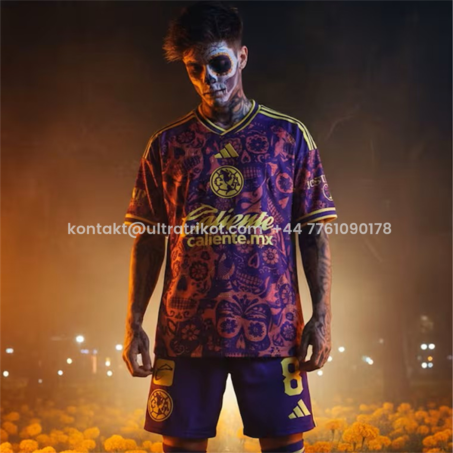 UltraTrikot-Club América 25-26 Día de Muertos Purple Jersey - Fans Version