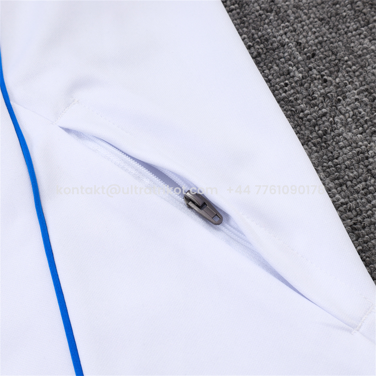 UltraTrikot-Bayern Munich 25-26 Jacket Training Tracksuit - White Throwback Jackets & Grey Pants