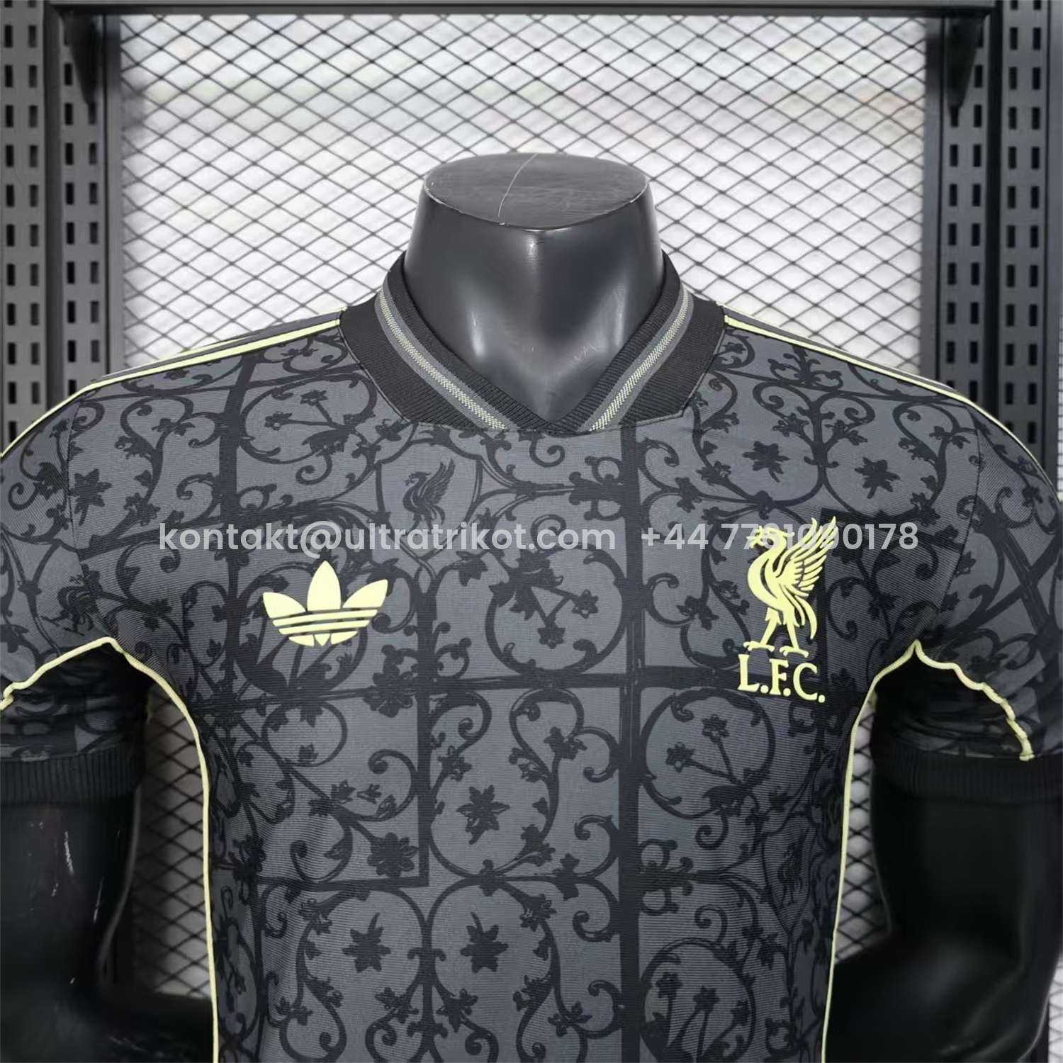 UltraTrikot-Liver.pool 25-26 Black Floral Pattern Special Jersey - Player Version