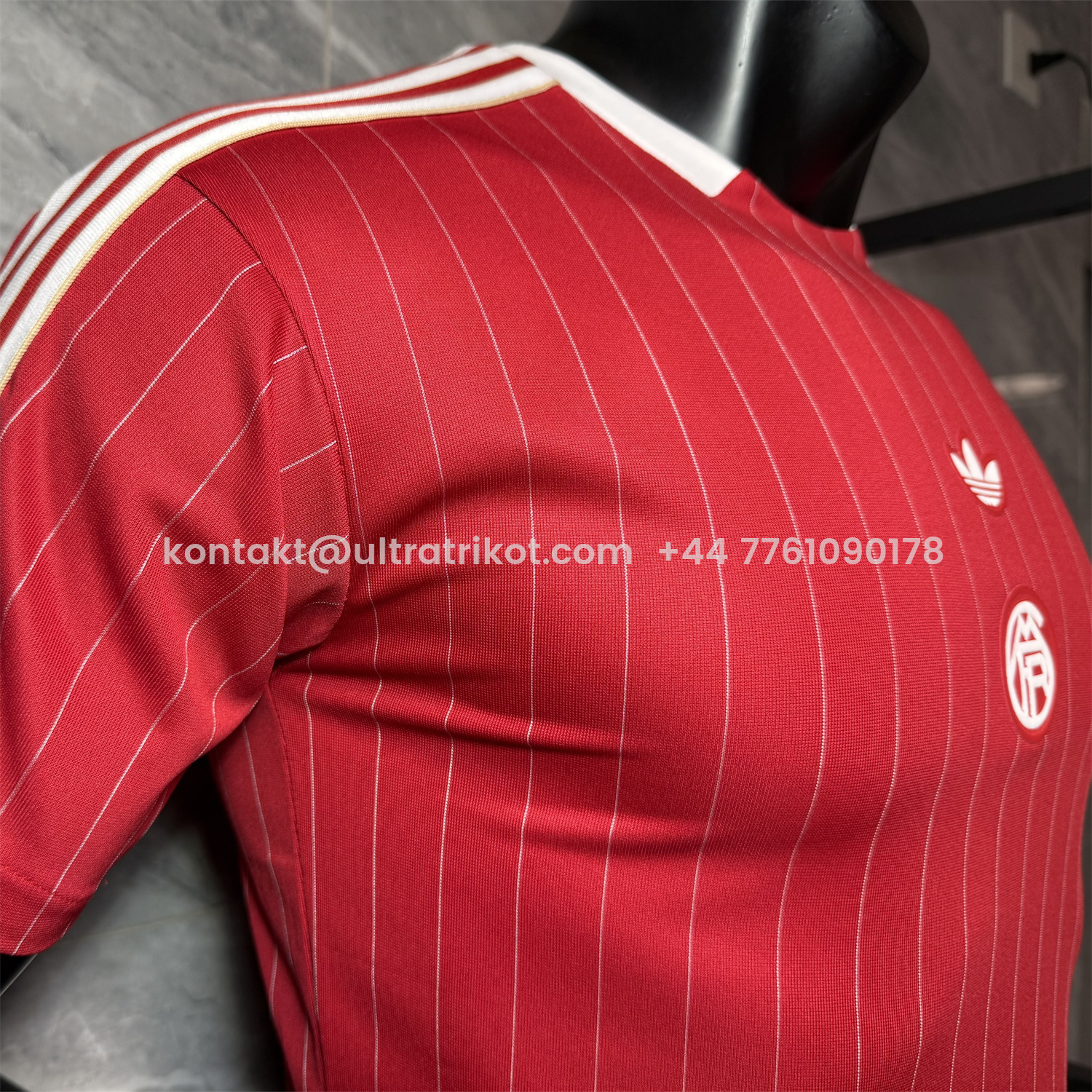 UltraTrikot-Bayern Munich 25-26 Trefoil Red And White Travel Jersey - Player Version