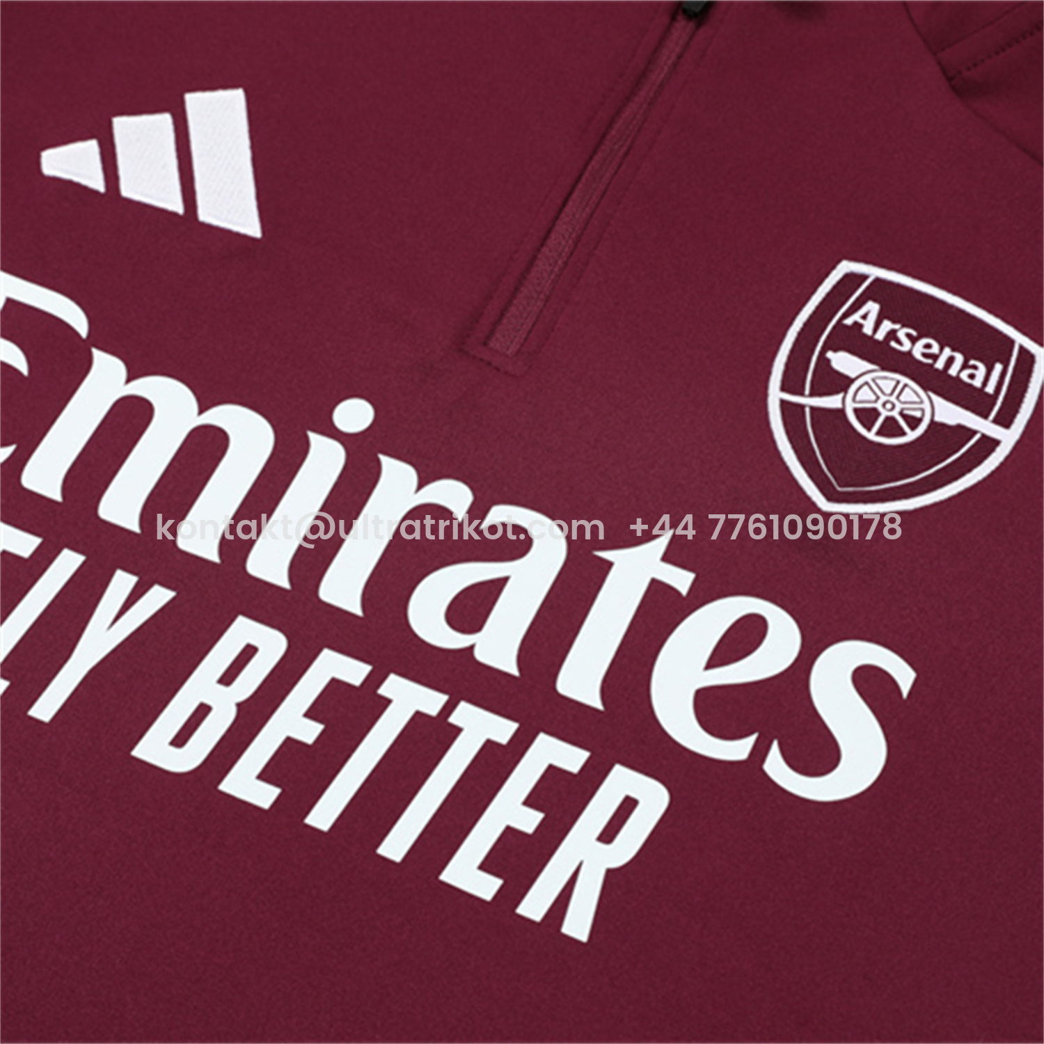 UltraTrikot-Arsenal 25-26 Long Sleeve Training Set - Wine Red Top & Grey Pants