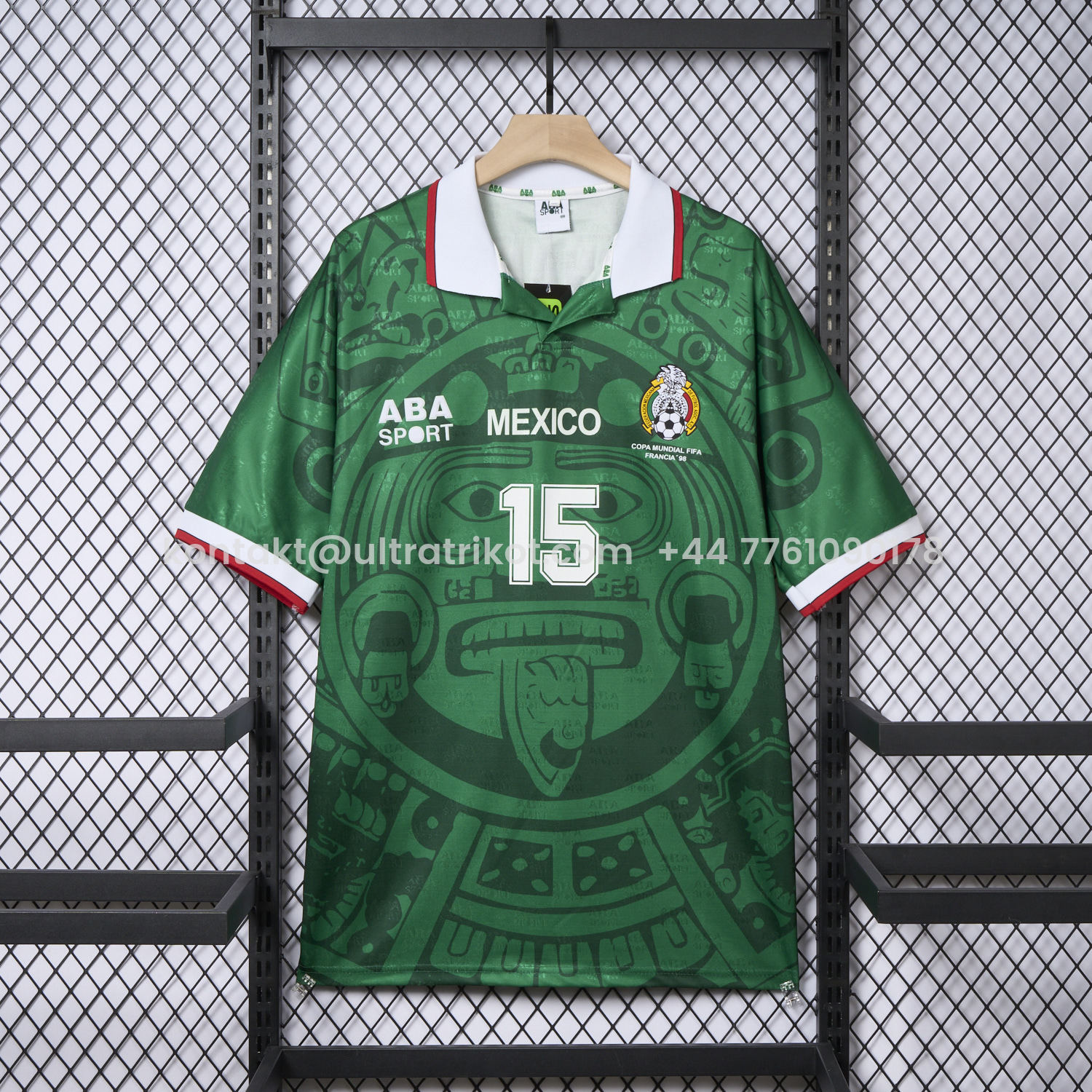 UltraTrikot-Retro Mexico 1998 Home Jersey