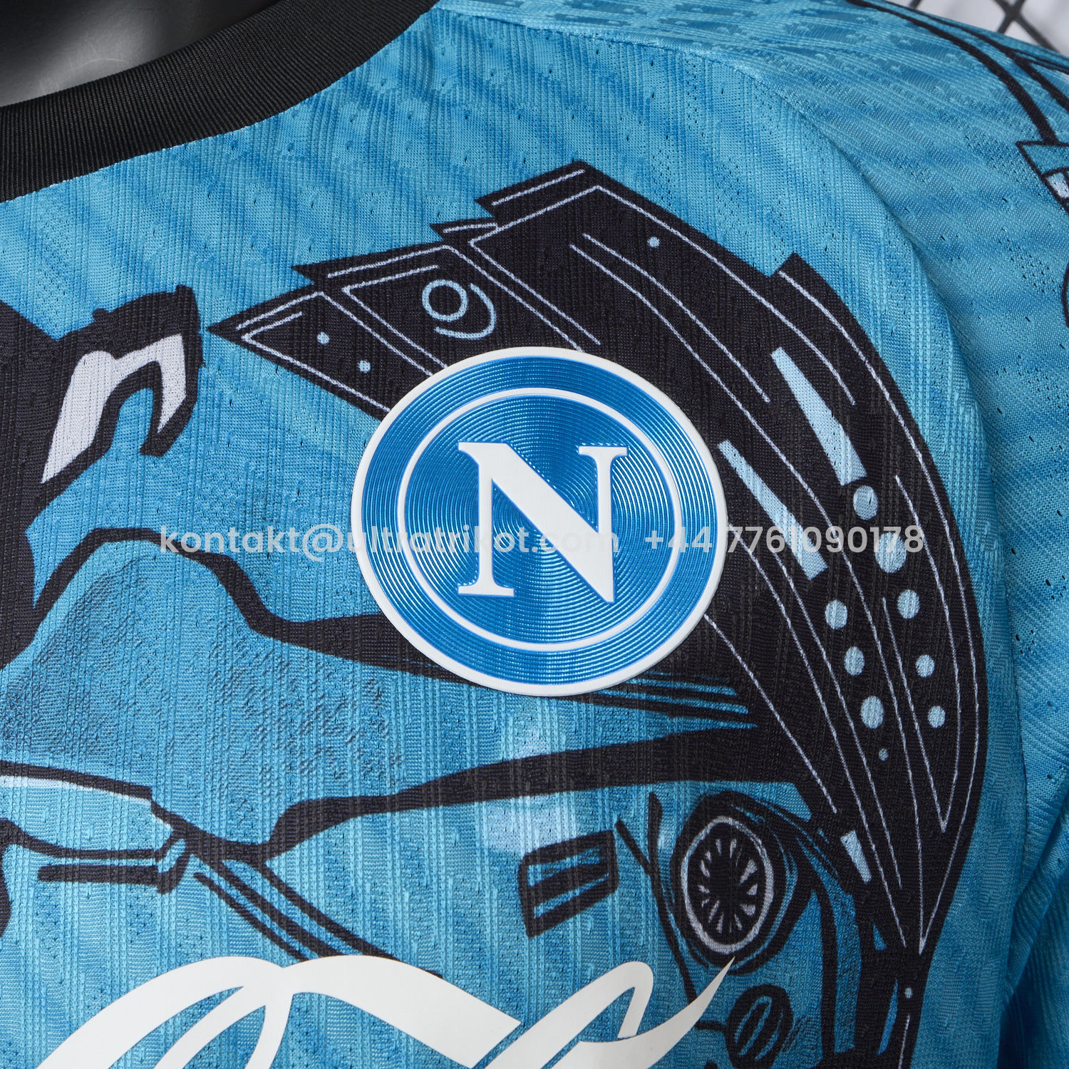 UltraTrikot-Napoli 25-26 Blue Mecha Training Jersey - Player Version