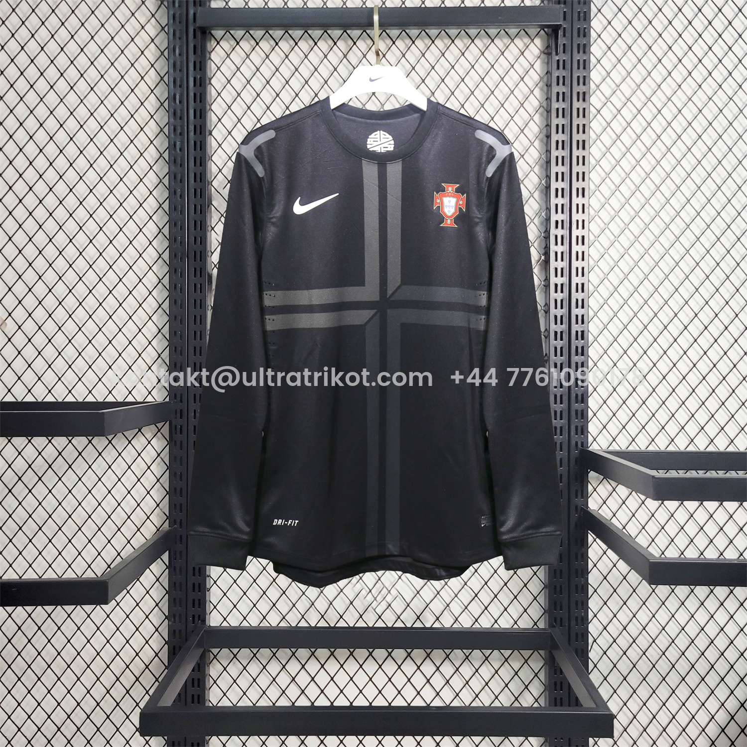 UltraTrikot-Retro Portugal 2013 Away Long Sleeves Jersey - Player Version