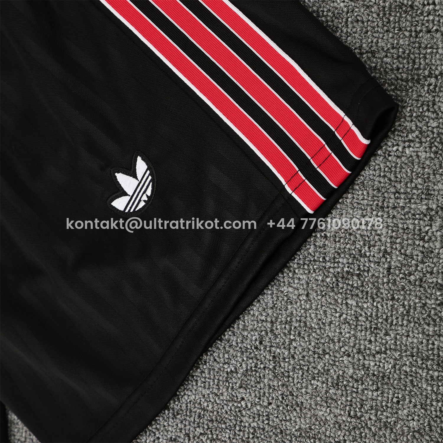 UltraTrikot-Flamengo 25-26 Short-Sleeve Training Set - Red Vest & Black Shorts