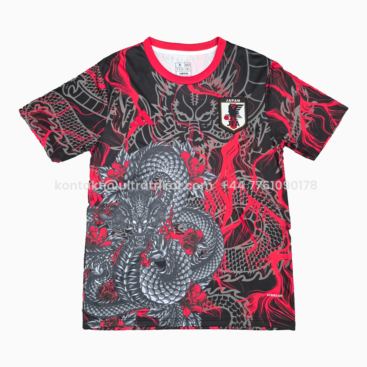 UltraTrikot-Japan 25-26 Black Dragon Black And Red Jersey - Fans Version