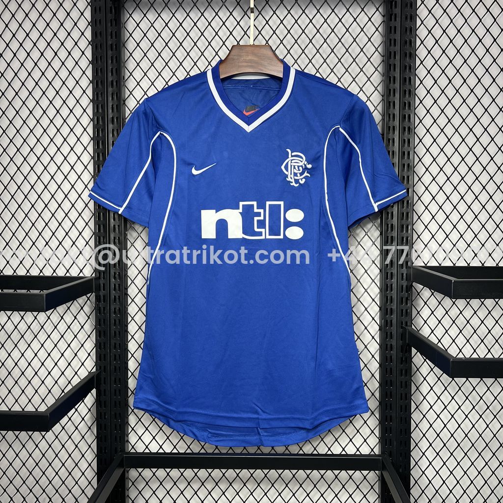 UltraTrikot-Retro Glasgow Rangers 1999-01 Home Stadium Jersey