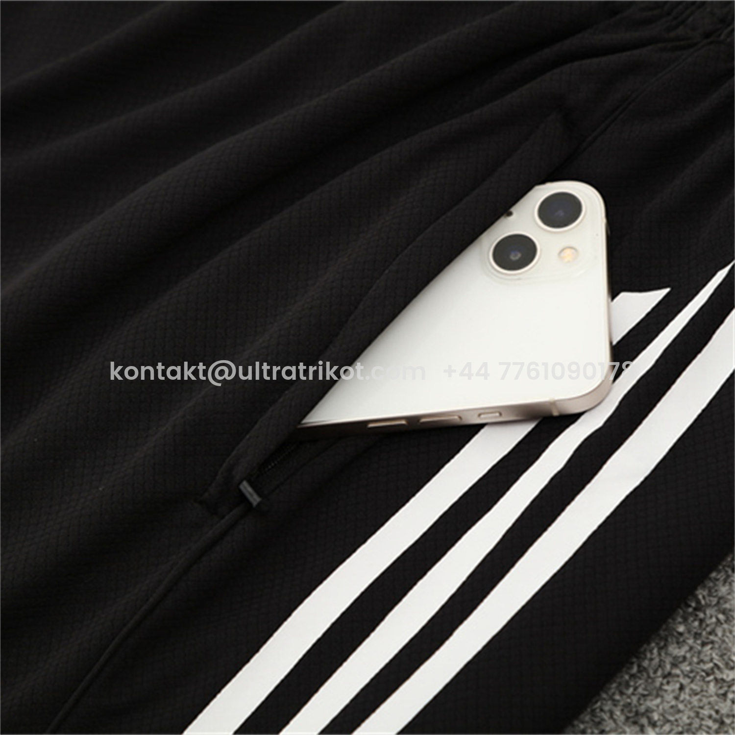 UltraTrikot-Manchester United 25-26 Kids Short-Sleeve Training Set - White Purple Top & Black Shorts