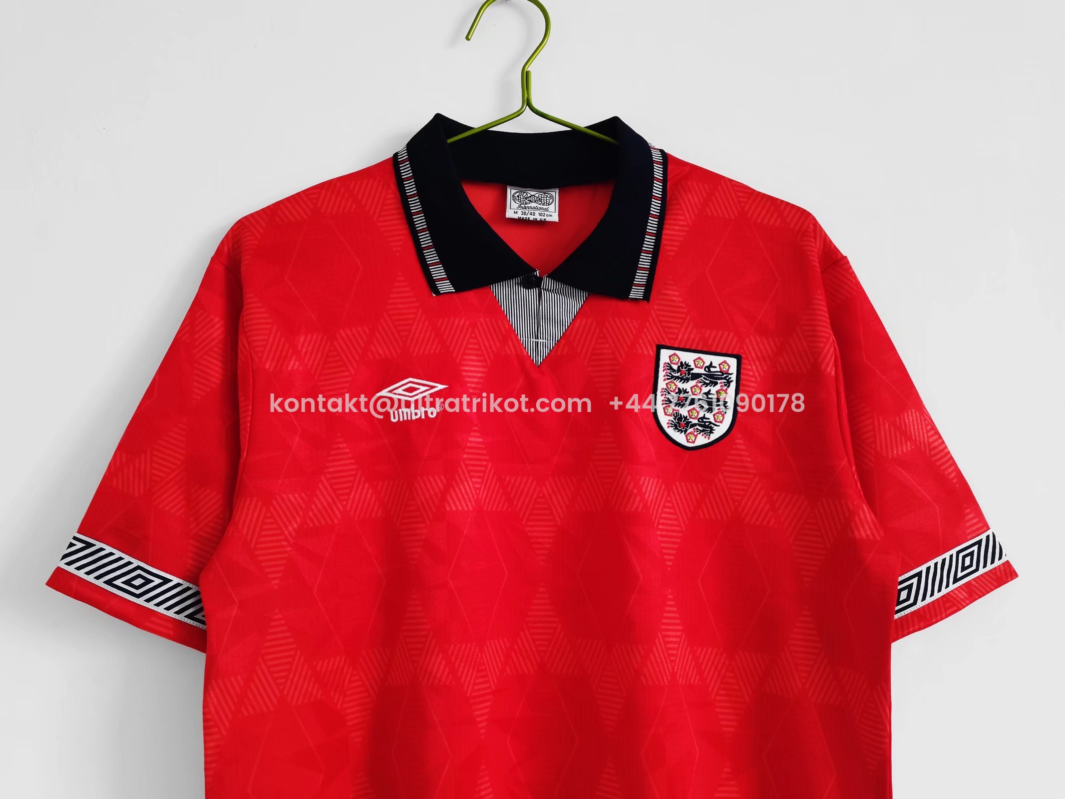 UltraTrikot-Retro England 1990 Away Stadium Jersey