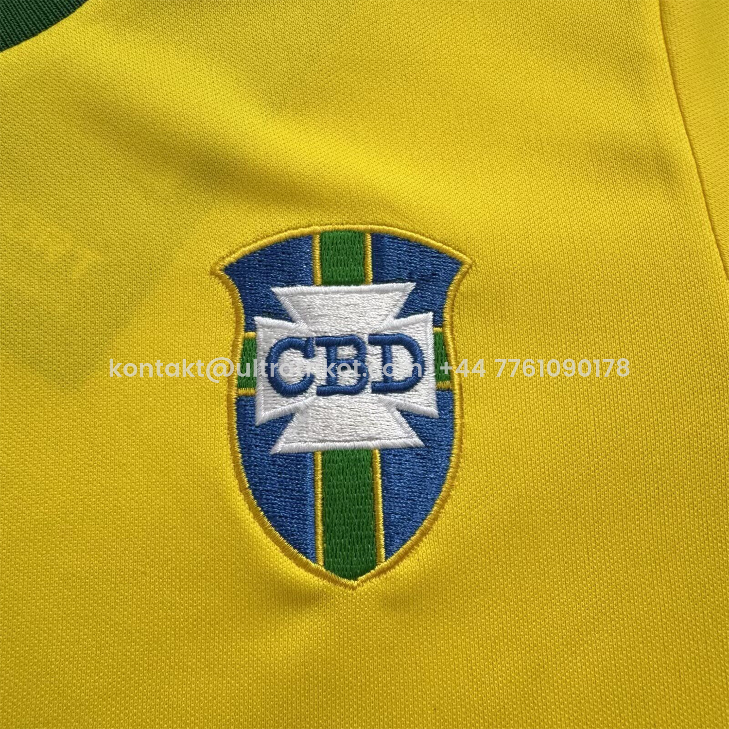 UltraTrikot-Retro Brazil 1970 Home Kids Kit