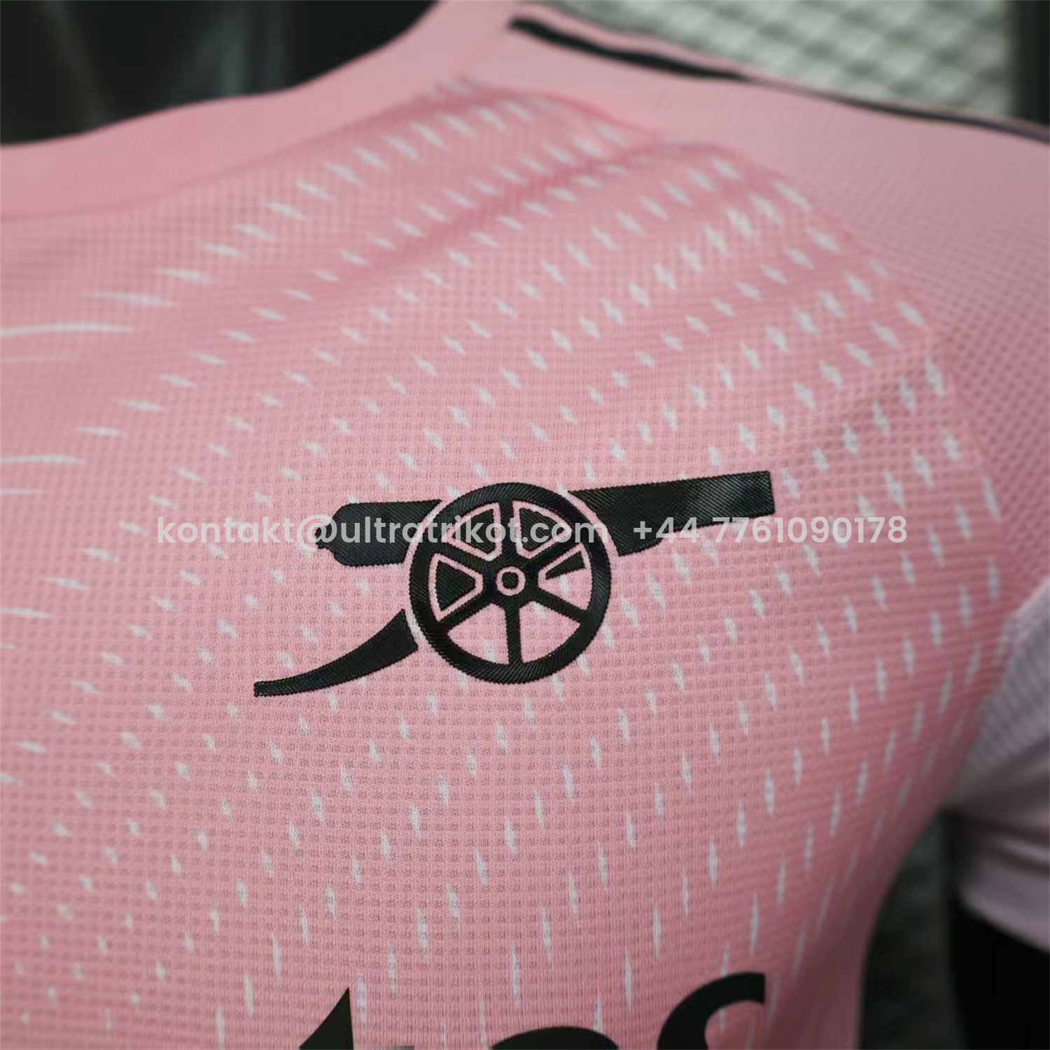 UltraTrikot-Arsenal 25-26 Pre-Match Training Pink Jersey - Player Version