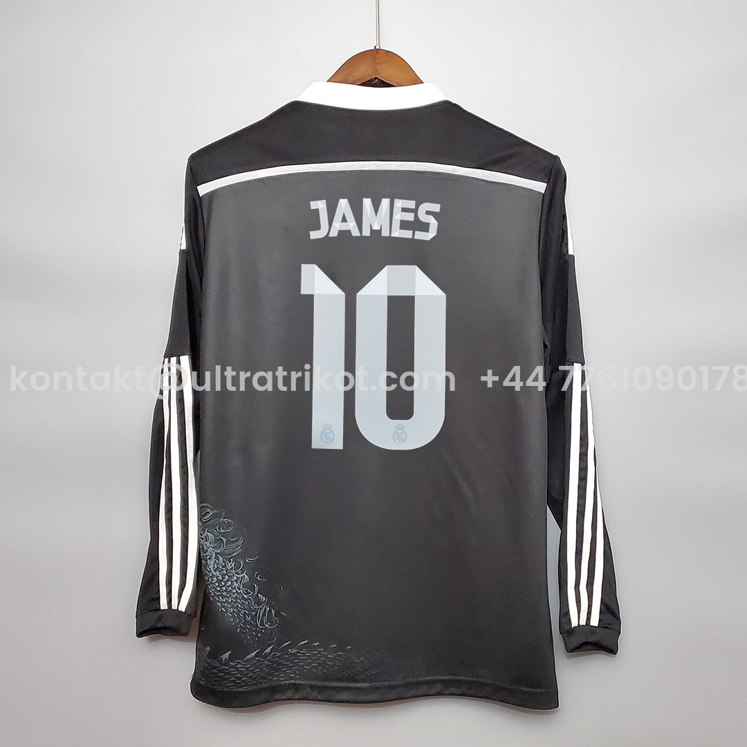 UltraTrikot-Retro Real Madrid 14-15 Third Away Long Sleeve Jersey