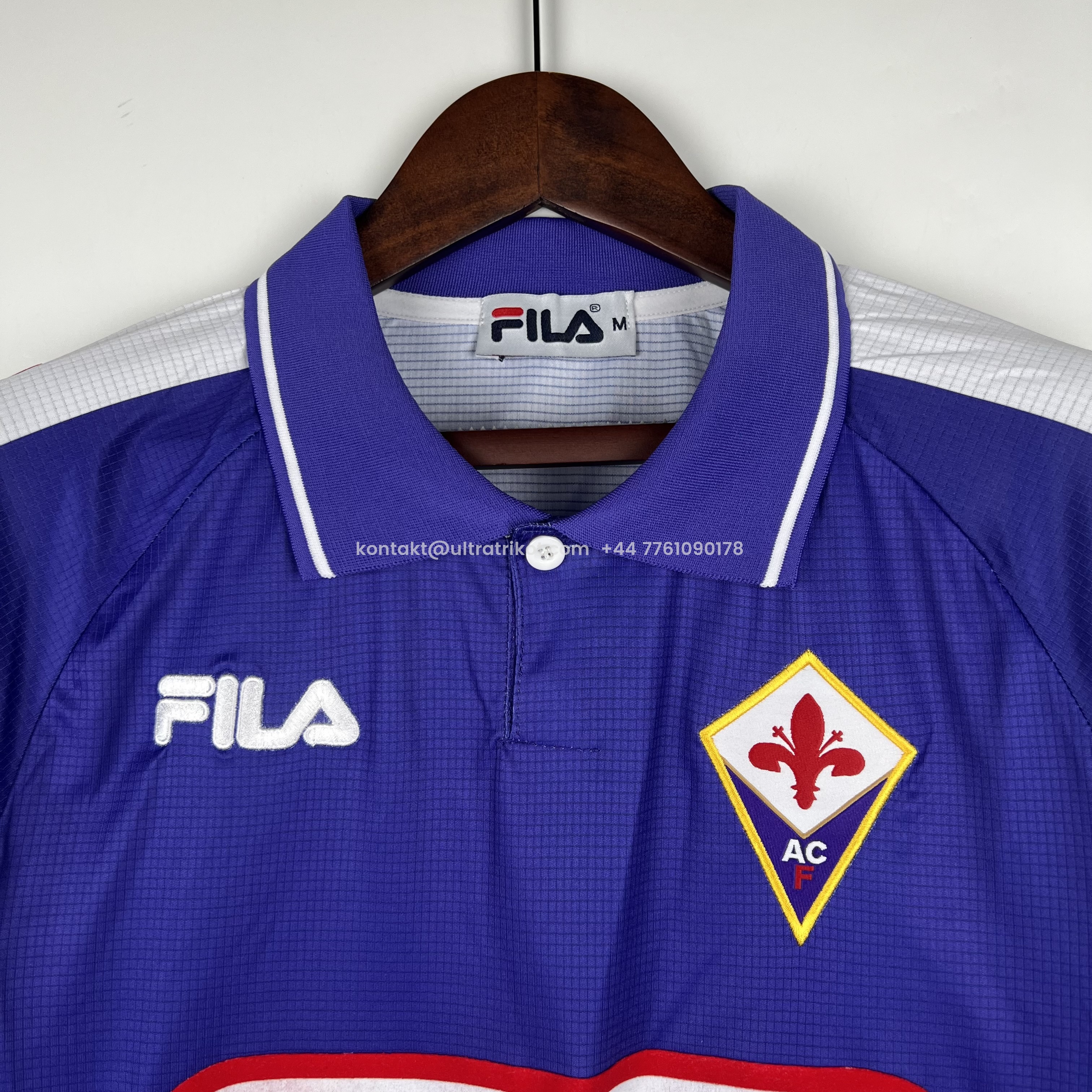 UltraTrikot-Retro Fiorentina 1998 Home Stadium Long Sleeve Jersey