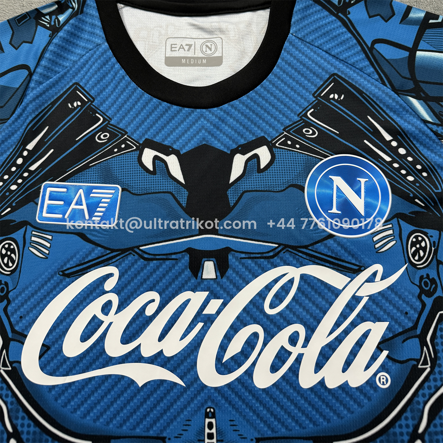 UltraTrikot-Napoli 25-26 Blue Mecha Training Jersey - Fans Version