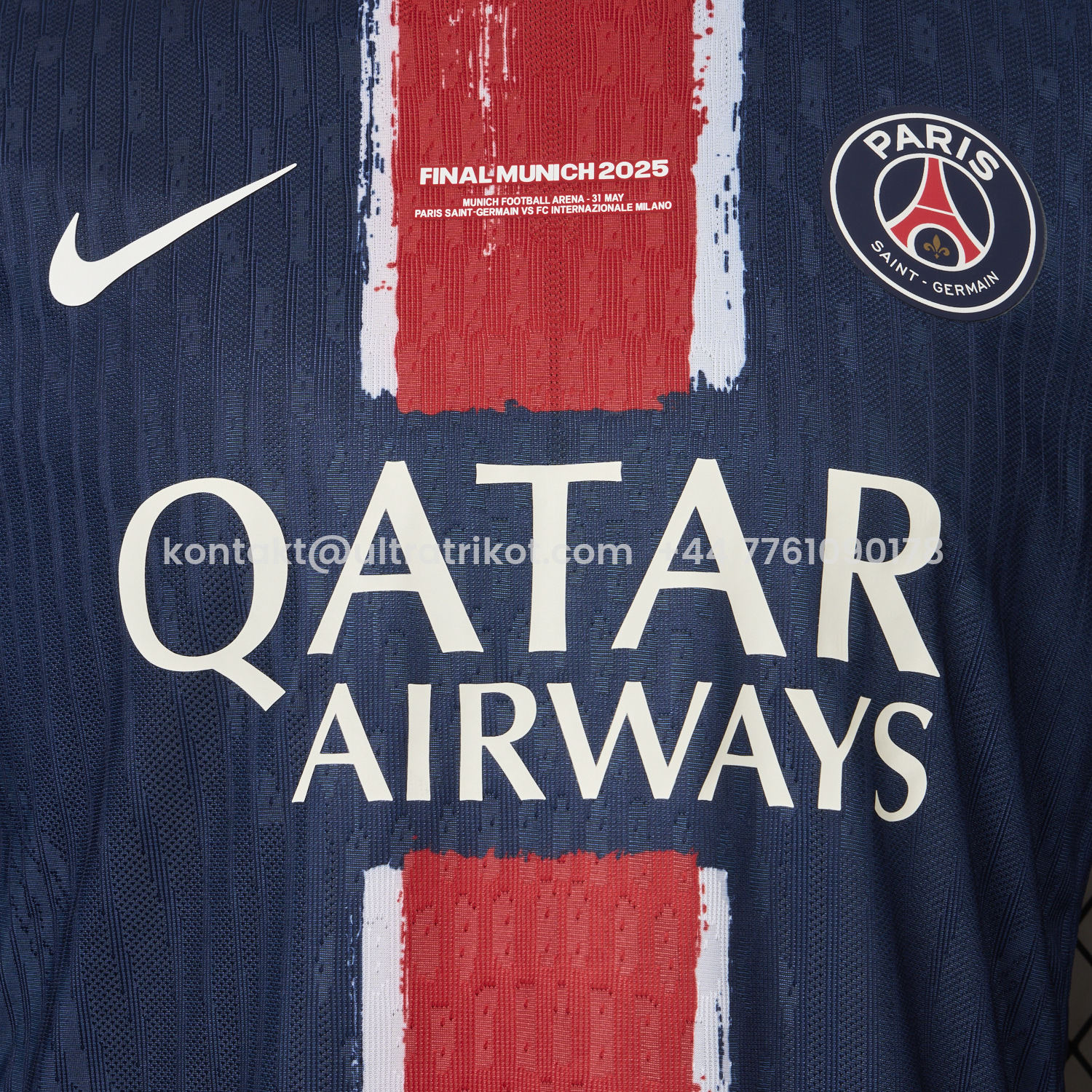 UltraTrikot-Paris Saint-Germain PSG 24-25 Home Champions League Final Jersey - Player Version