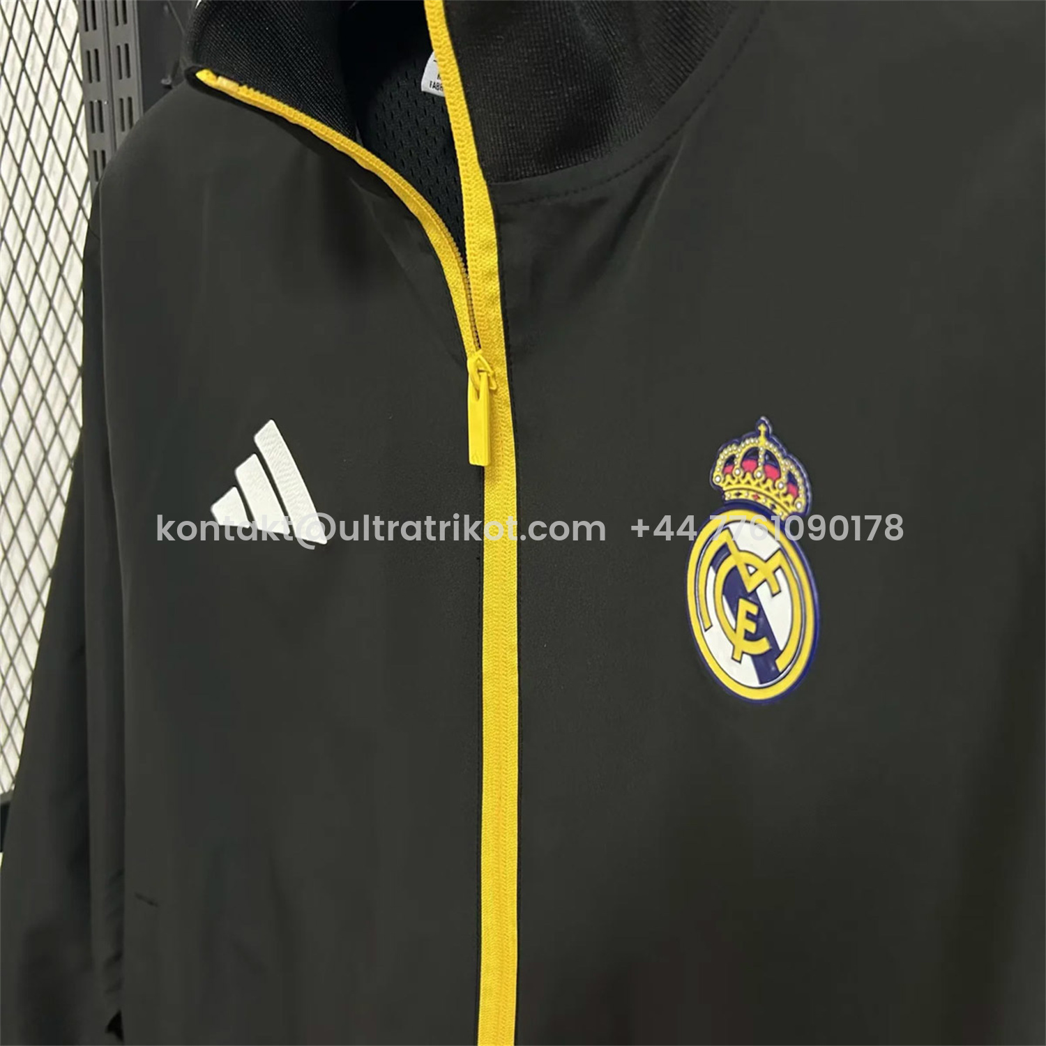 UltraTrikot-Real Madrid 25-26 Windbreaker Jacket - Black
