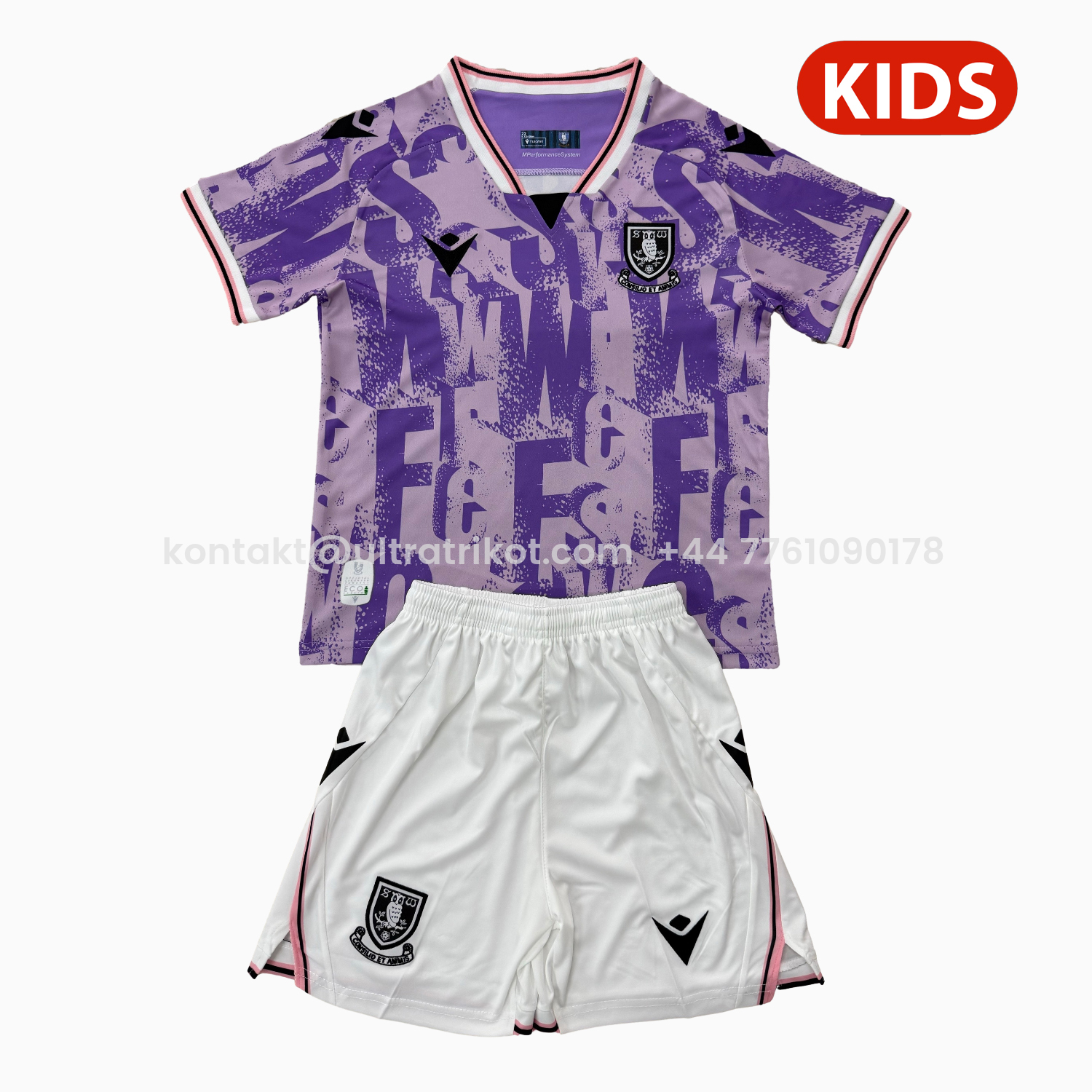 UltraTrikot-Sheffield Wednesday 25-26 Away Kids Kit