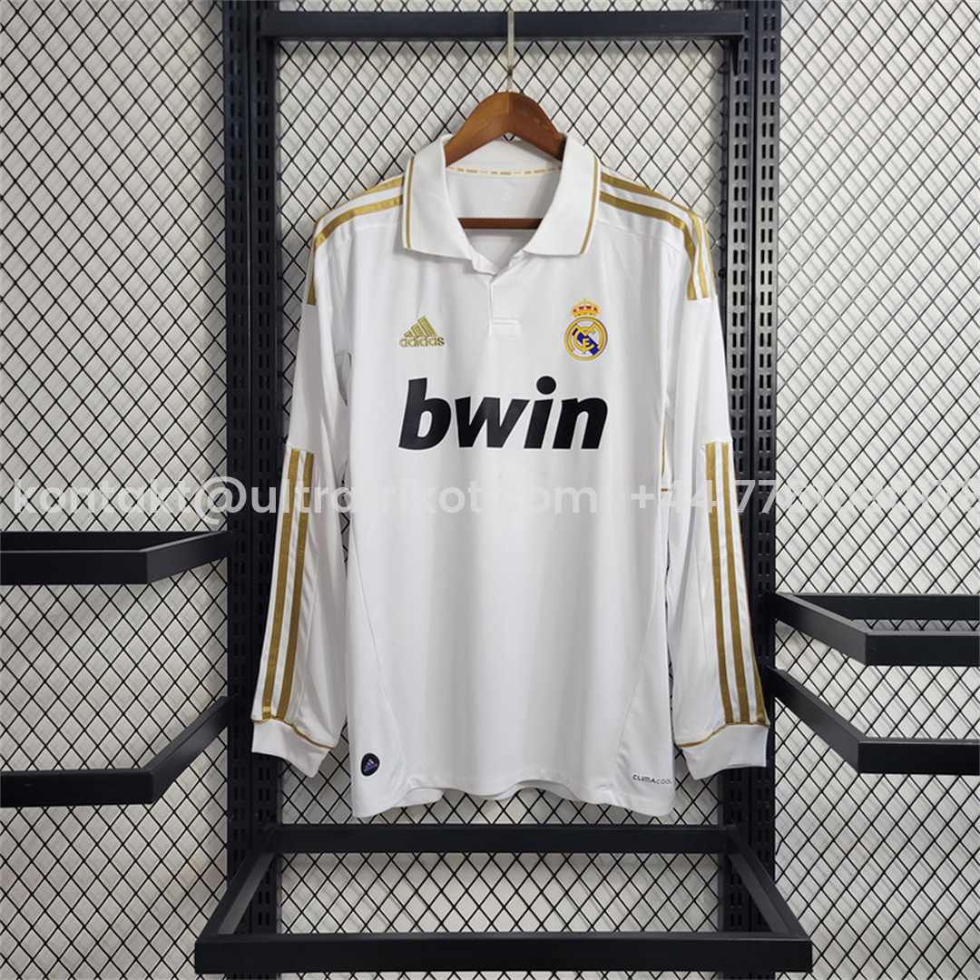 UltraTrikot-Retro Real Madrid 11-12 Home Long Sleeve Jersey