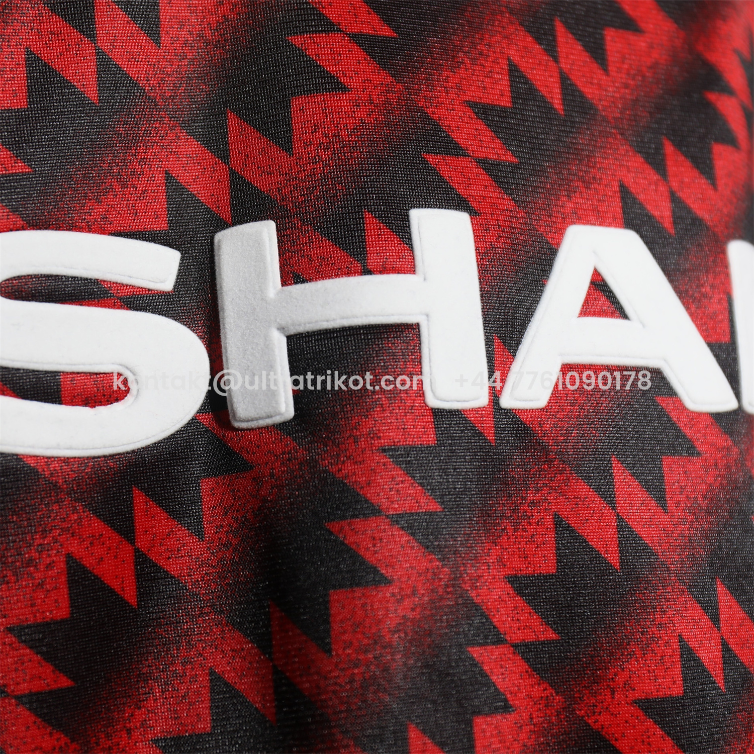 UltraTrikot-Manchester United 25-26 Training Set - Red Black Top and Black Pants