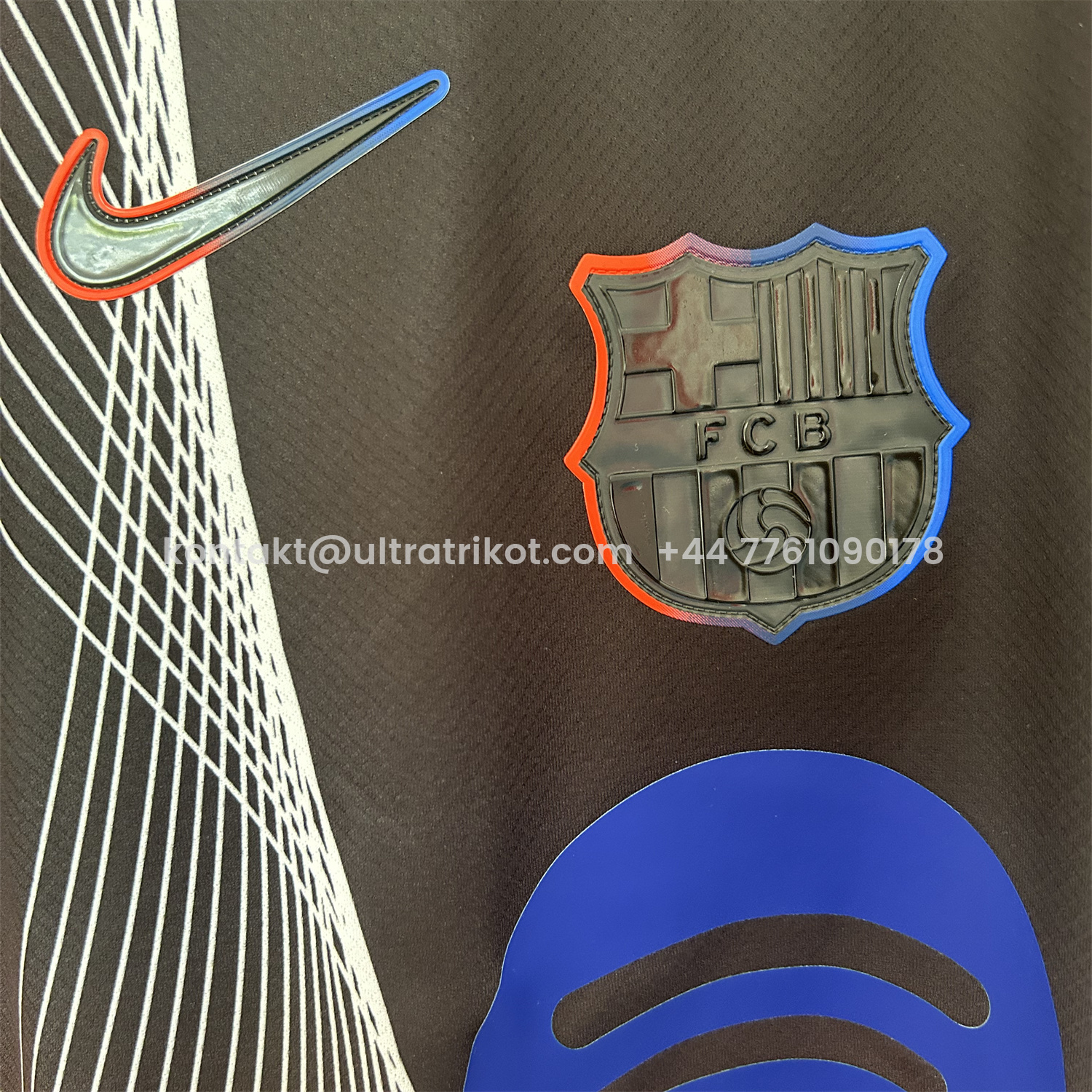 UltraTrikot-Barcelona 25-26 T90 White Black Lines Red Jersey - Fans Version