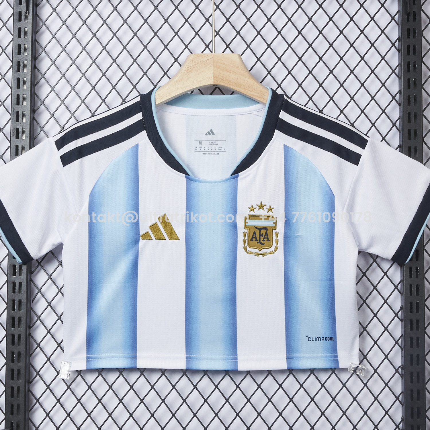 UltraTrikot-Women's Argentina 2026 Home Cropped Jersey
