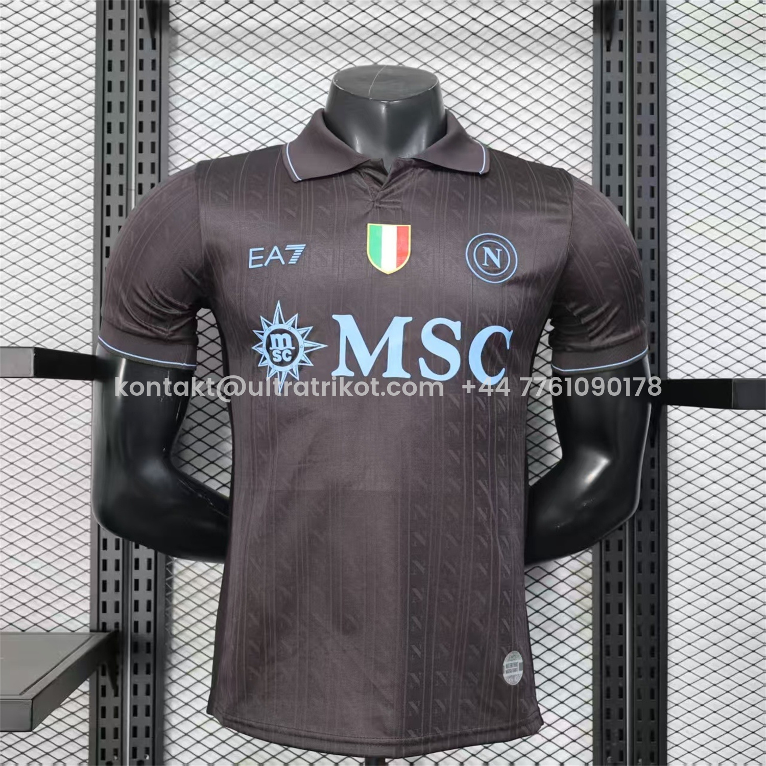 UltraTrikot-Napoli 25-26 Third Black Jersey - Player Version