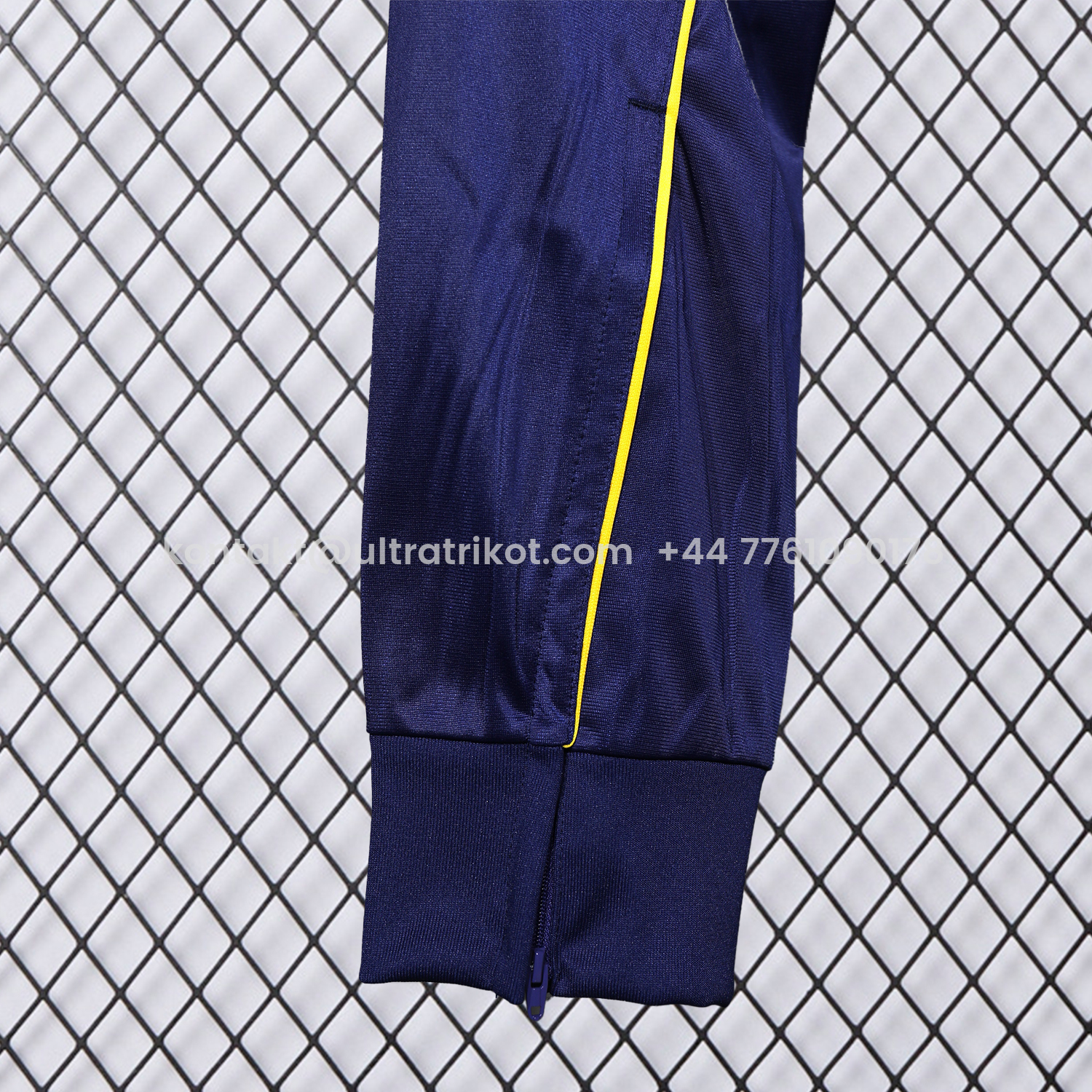 UltraTrikot-Real Madrid 25-26 Pure Color Yellow Lines Training Set - Dark Blue Top and Dark Blue Pants