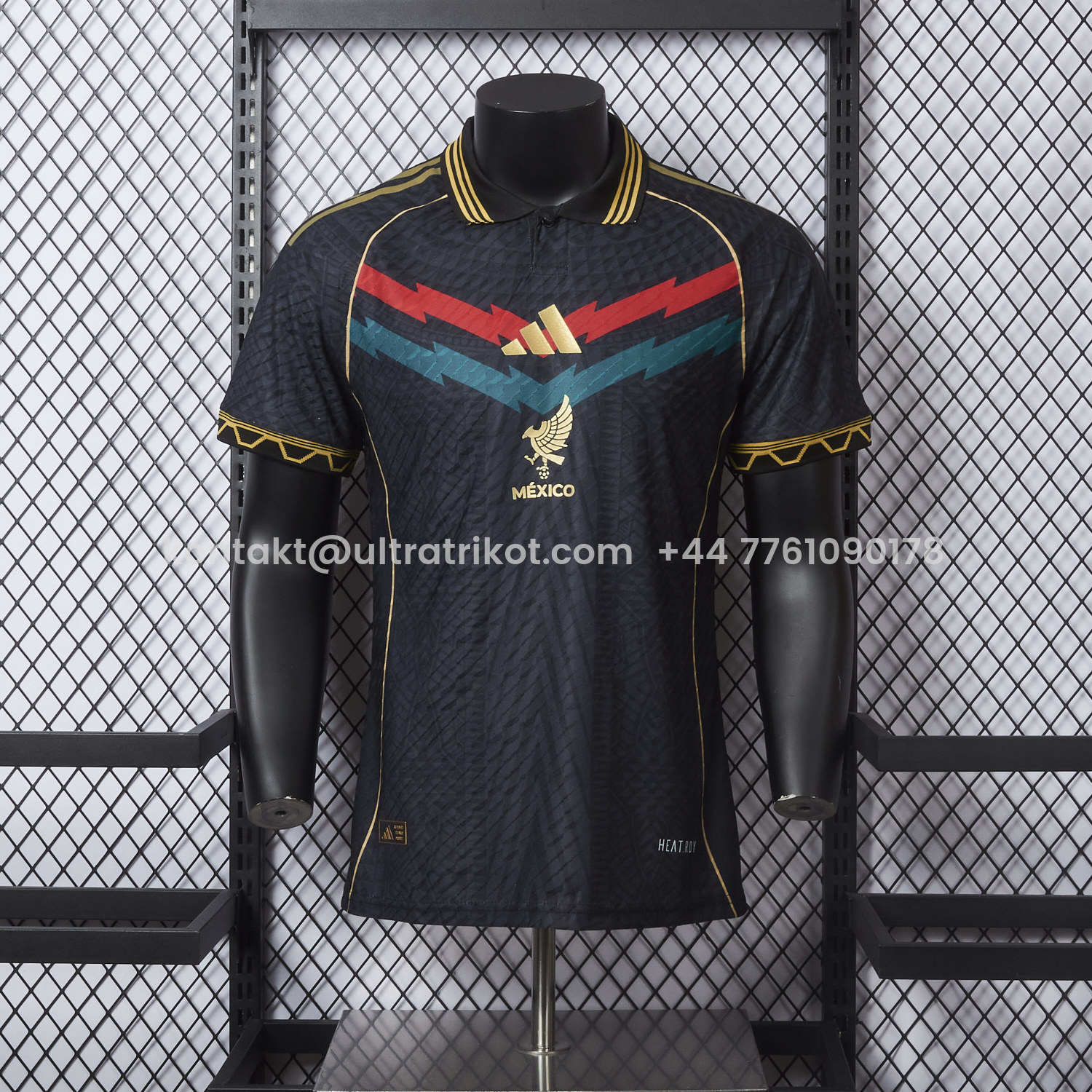 UltraTrikot-Mexico 25-26 Red And Green Chest Lines Special Jersey - Player Version