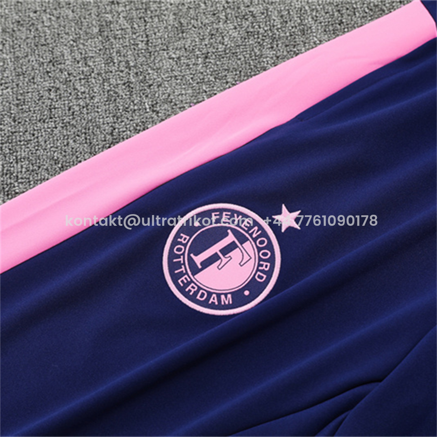 UltraTrikot-Feyenoord 25-26 Long Sleeve Training Set - Royal Blue Top & Royal Blue Pants