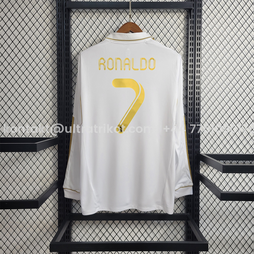 UltraTrikot-Retro Real Madrid 11-12 Home Long Sleeve Jersey