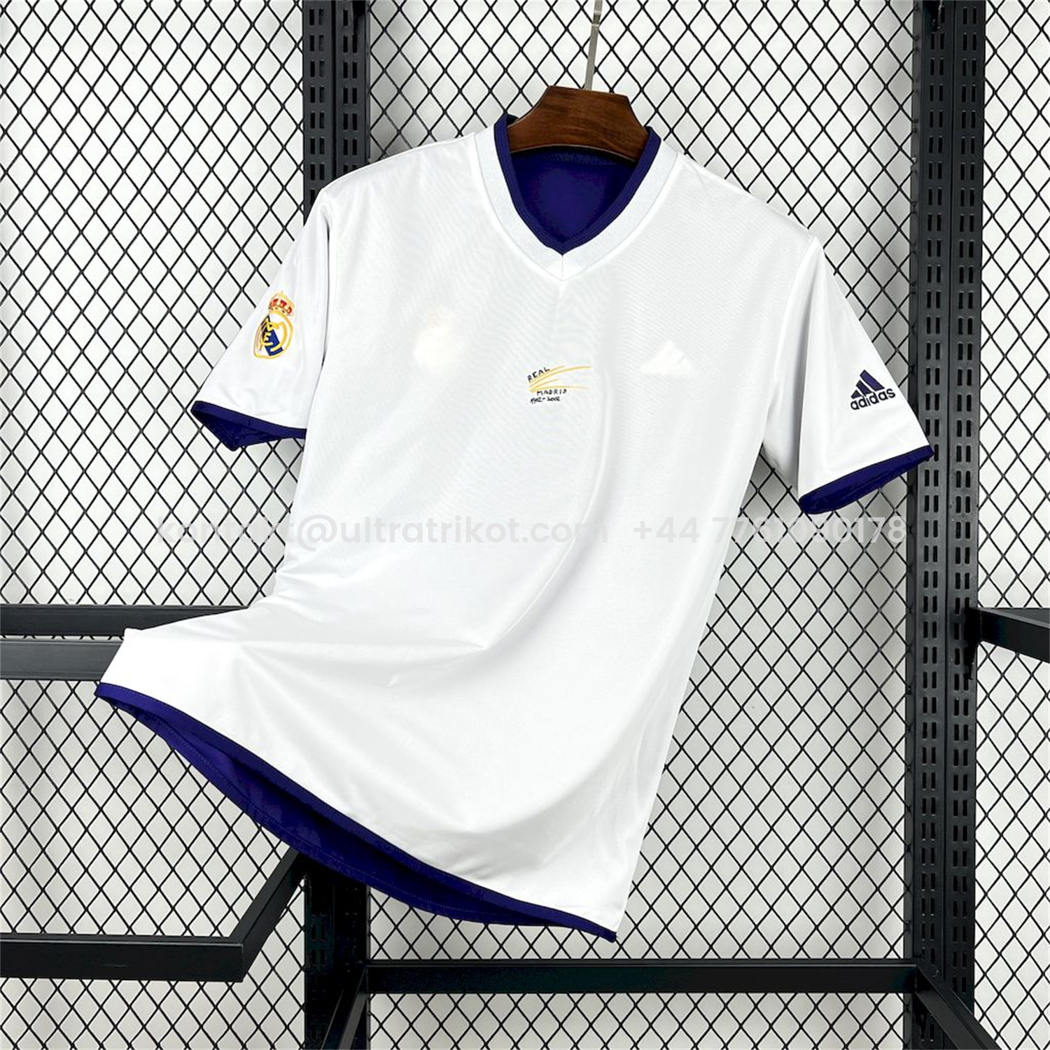 UltraTrikot-Retro Real Madrid 2002-03 Reversible Double-sided Centenary Third Unsponsored Jersey