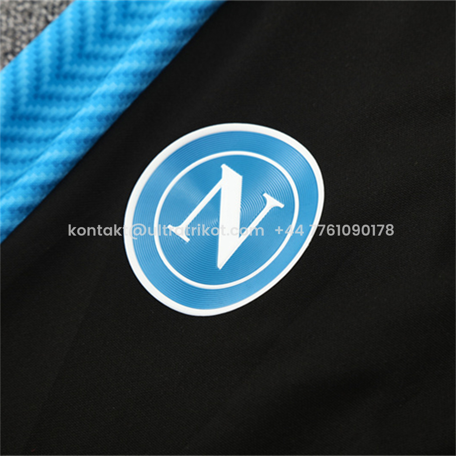 UltraTrikot-Napoli 25-26 Long Sleeve Training Set - Blue Mecha Top & Black Pants