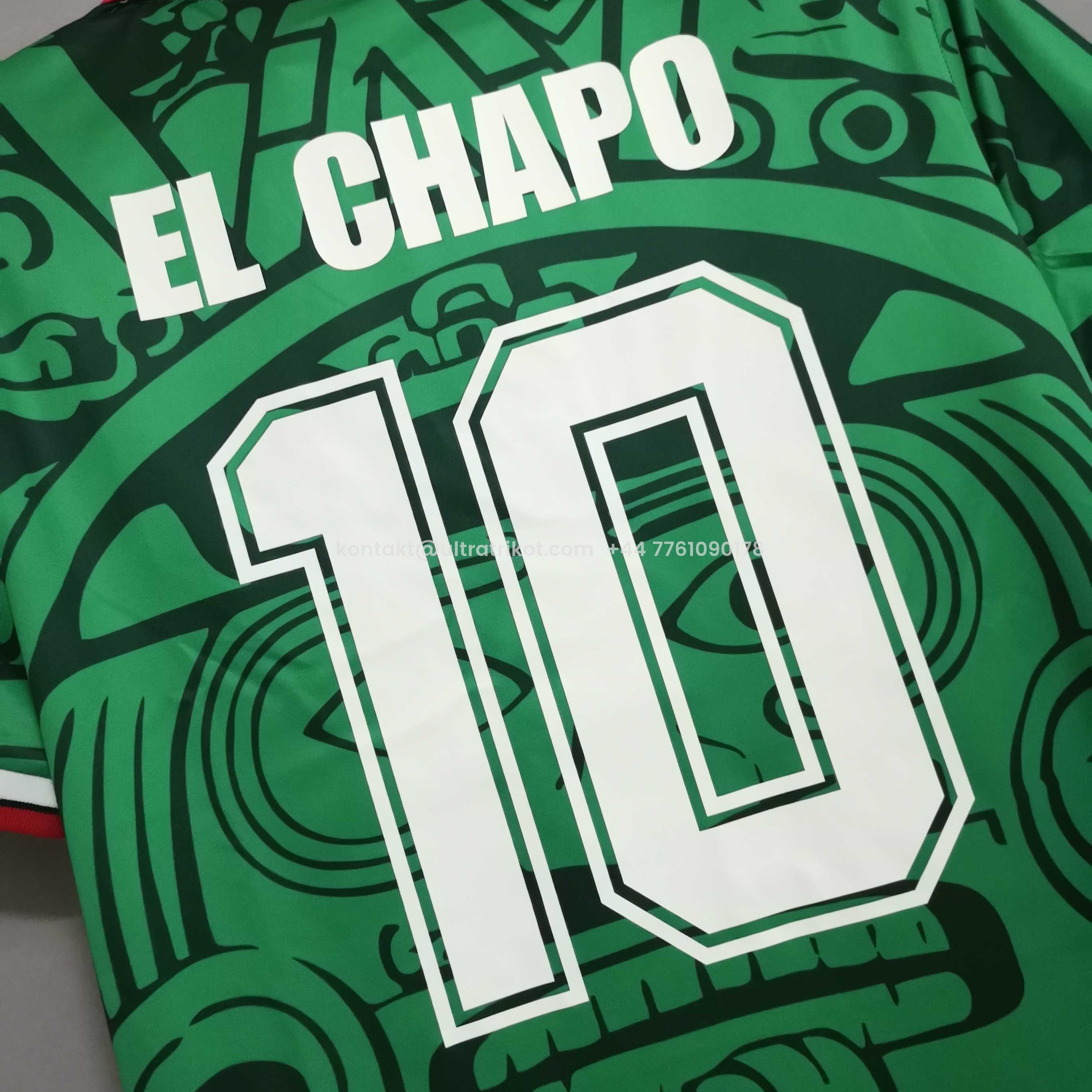 UltraTrikot-Retro Mexico 1998 Home Jersey