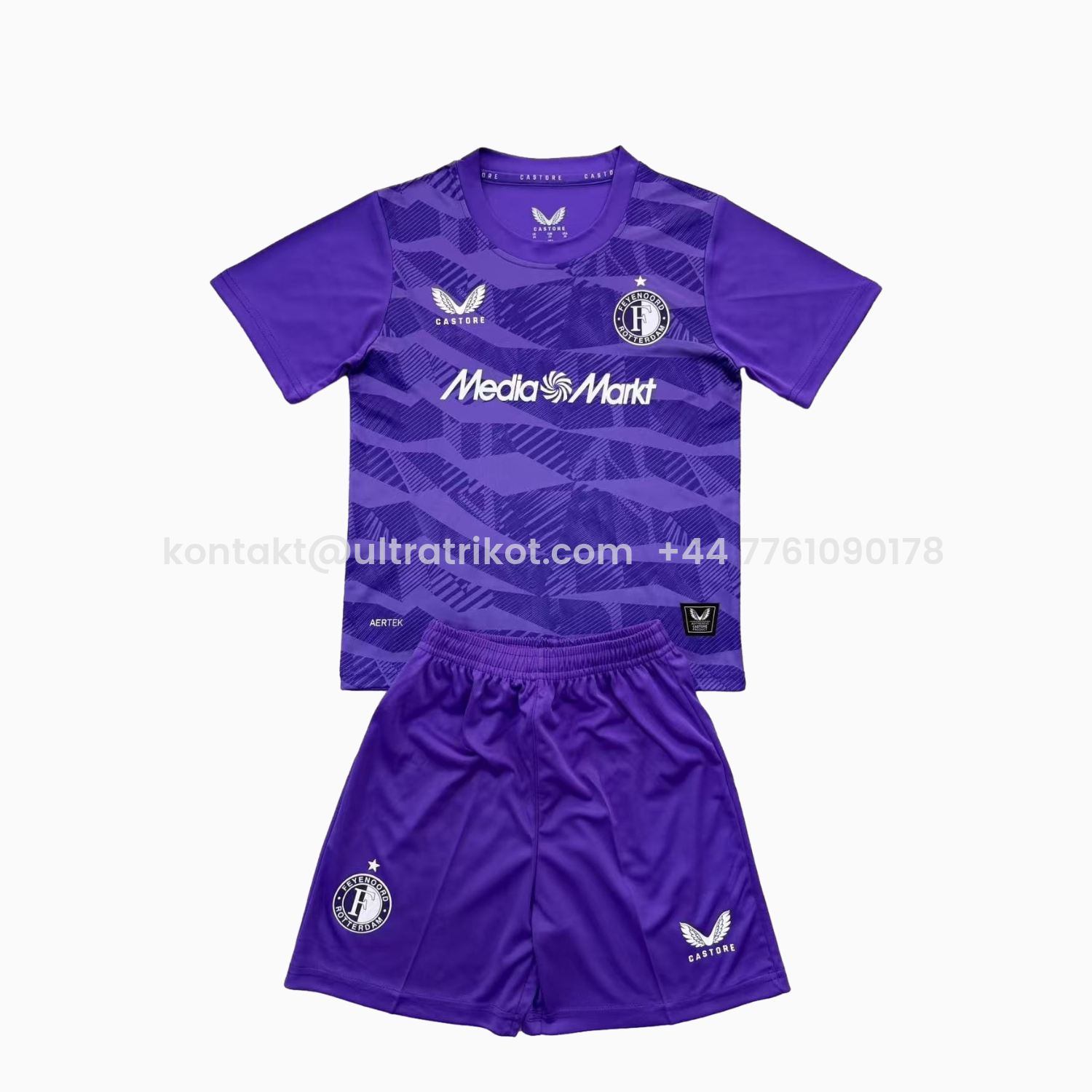 UltraTrikot-Feyenoord 25-26 Purple Goalkeeper Men's Adult Jersey Set - Fans Version