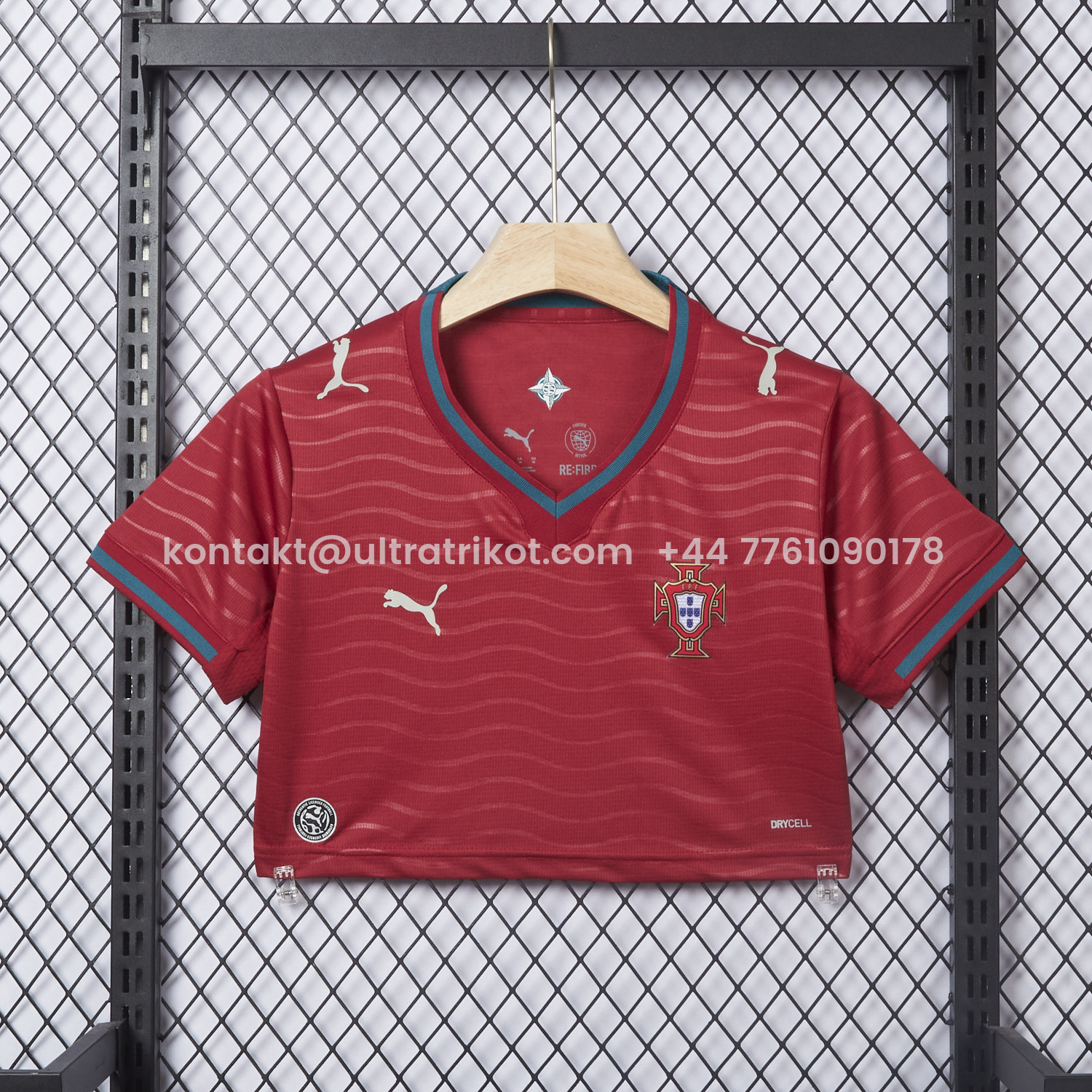 UltraTrikot-Women's Portugal 2026 Home Cropped Jersey
