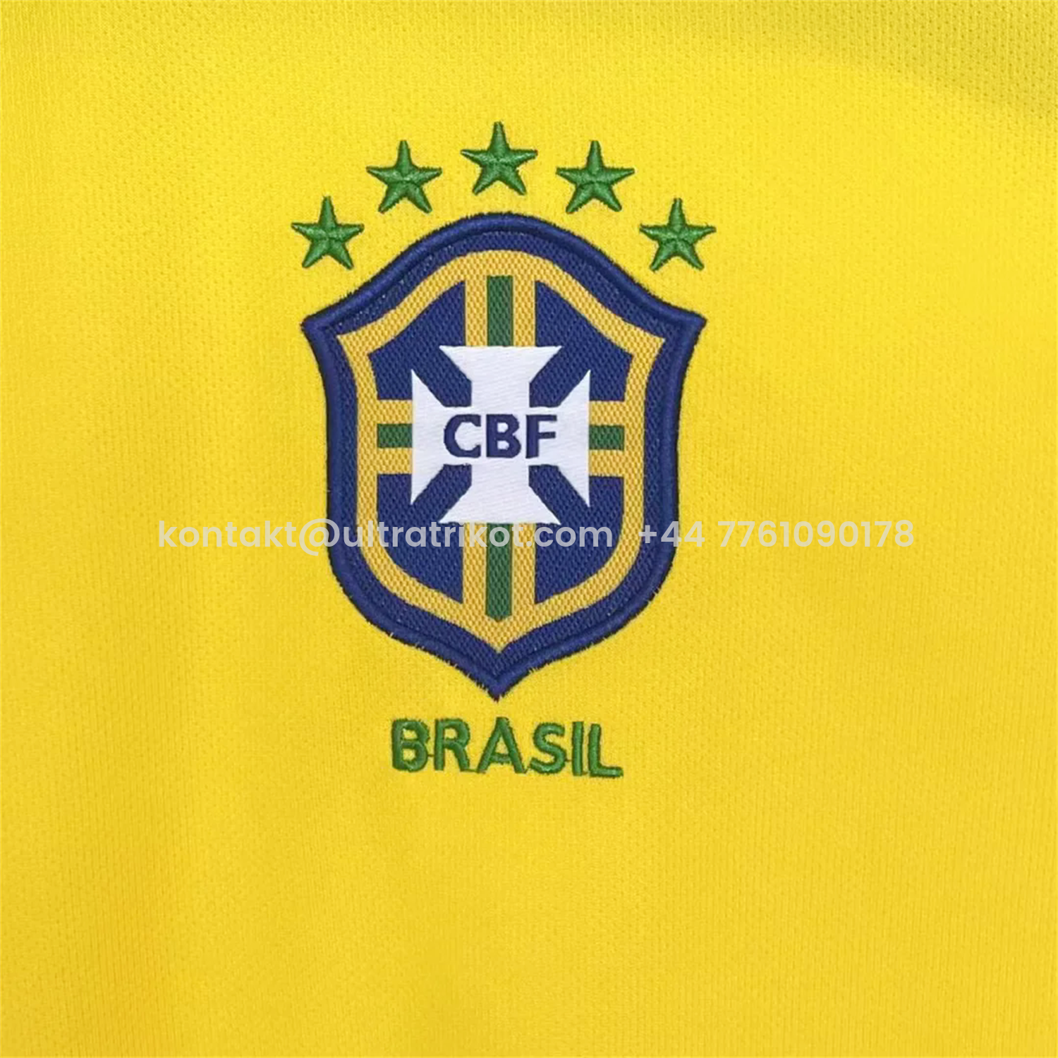 UltraTrikot-Retro Brazil 2004 Home Long Sleeves Jersey