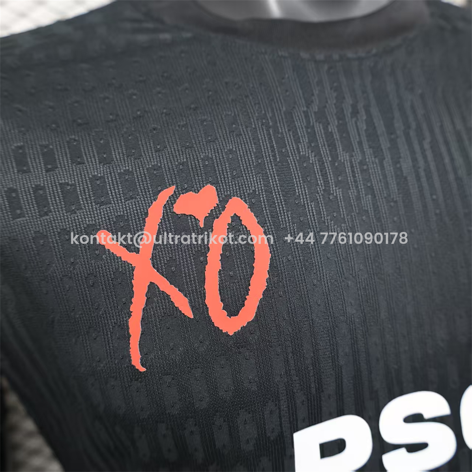 UltraTrikot-Paris Saint-Germain PSG 25-26 Black XO Special Jersey - Player Version