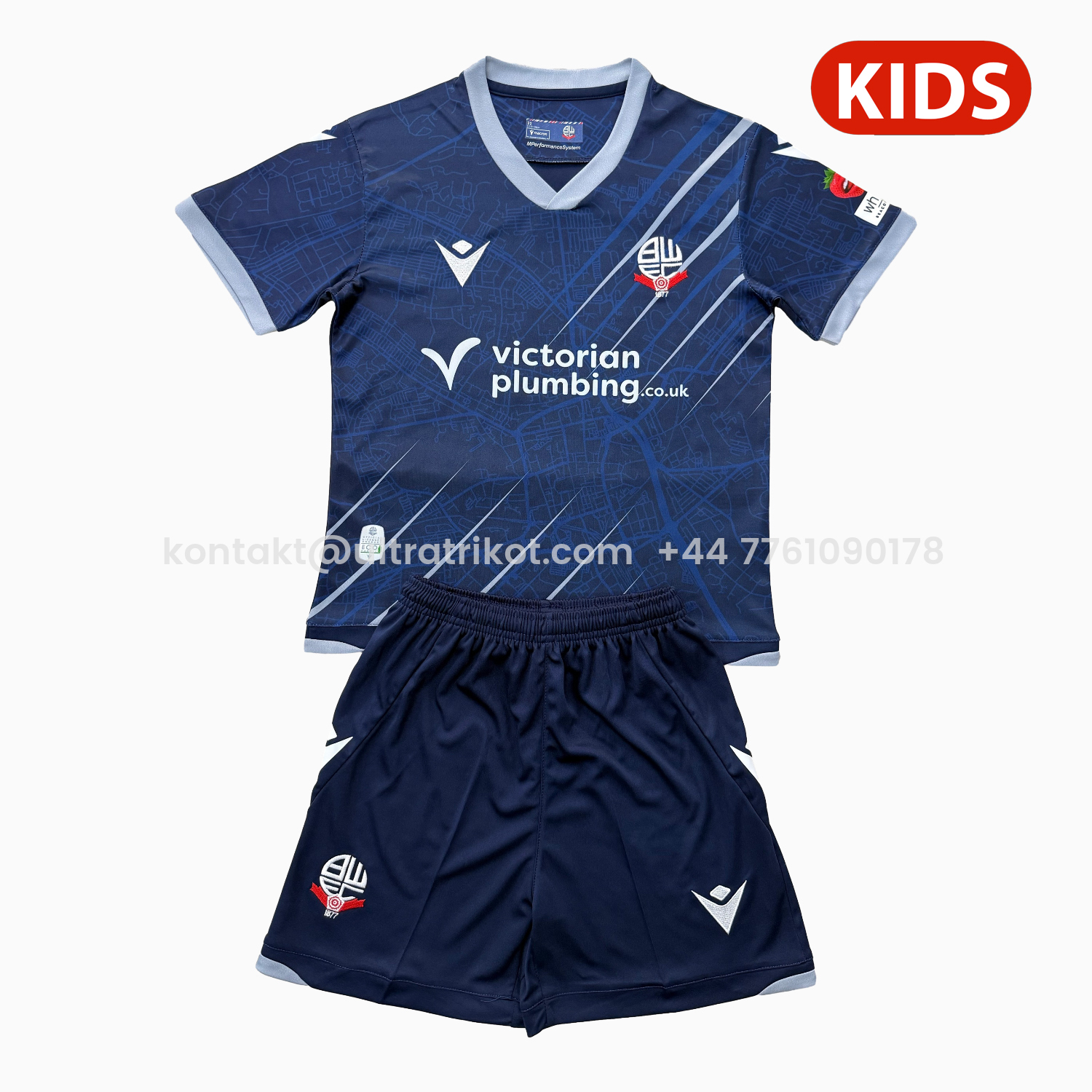 UltraTrikot-Bolton Wanderers 25-26 Away Kids Kit