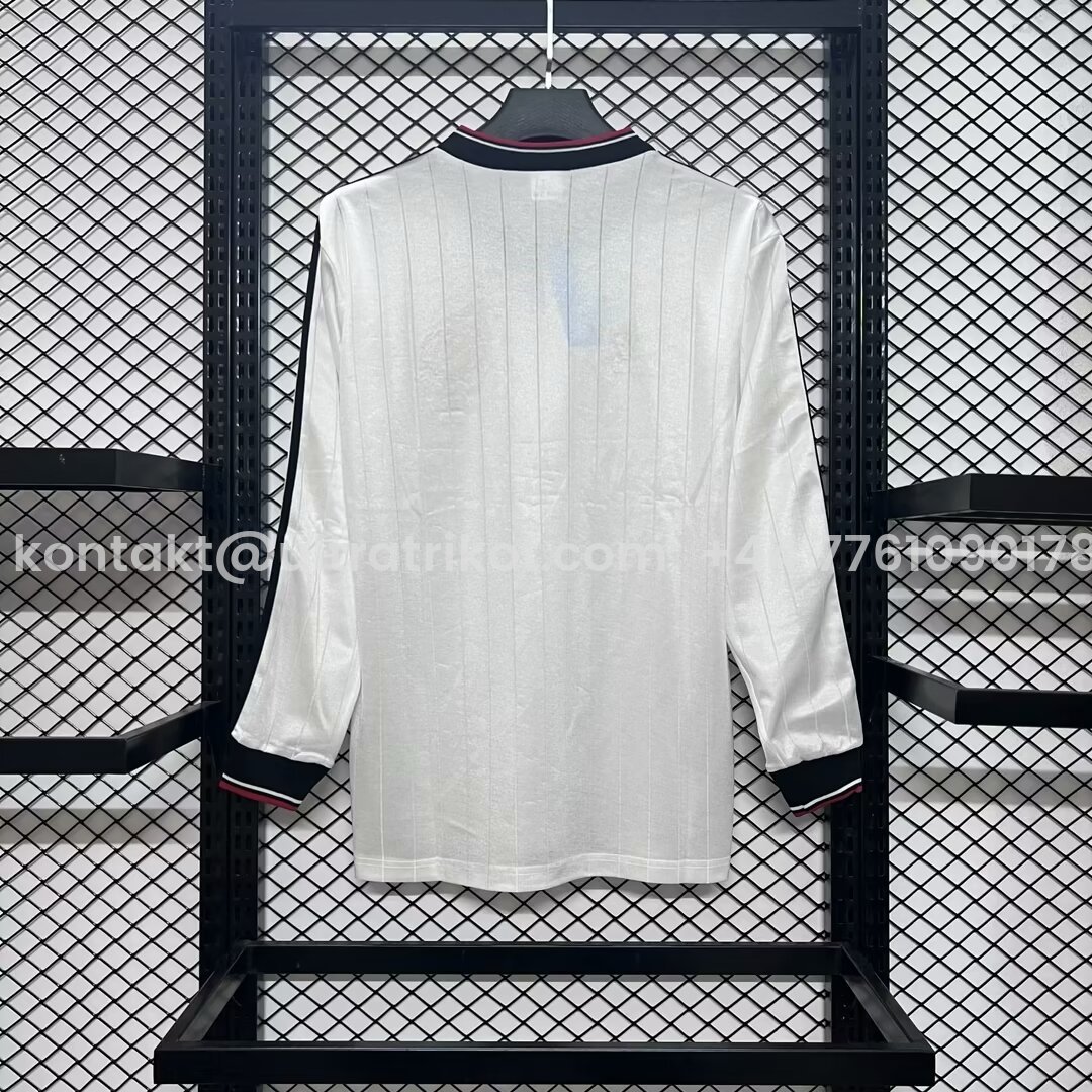 UltraTrikot-Retro Manchester United 82-84 Away Long Sleeve Jersey League Cup Final